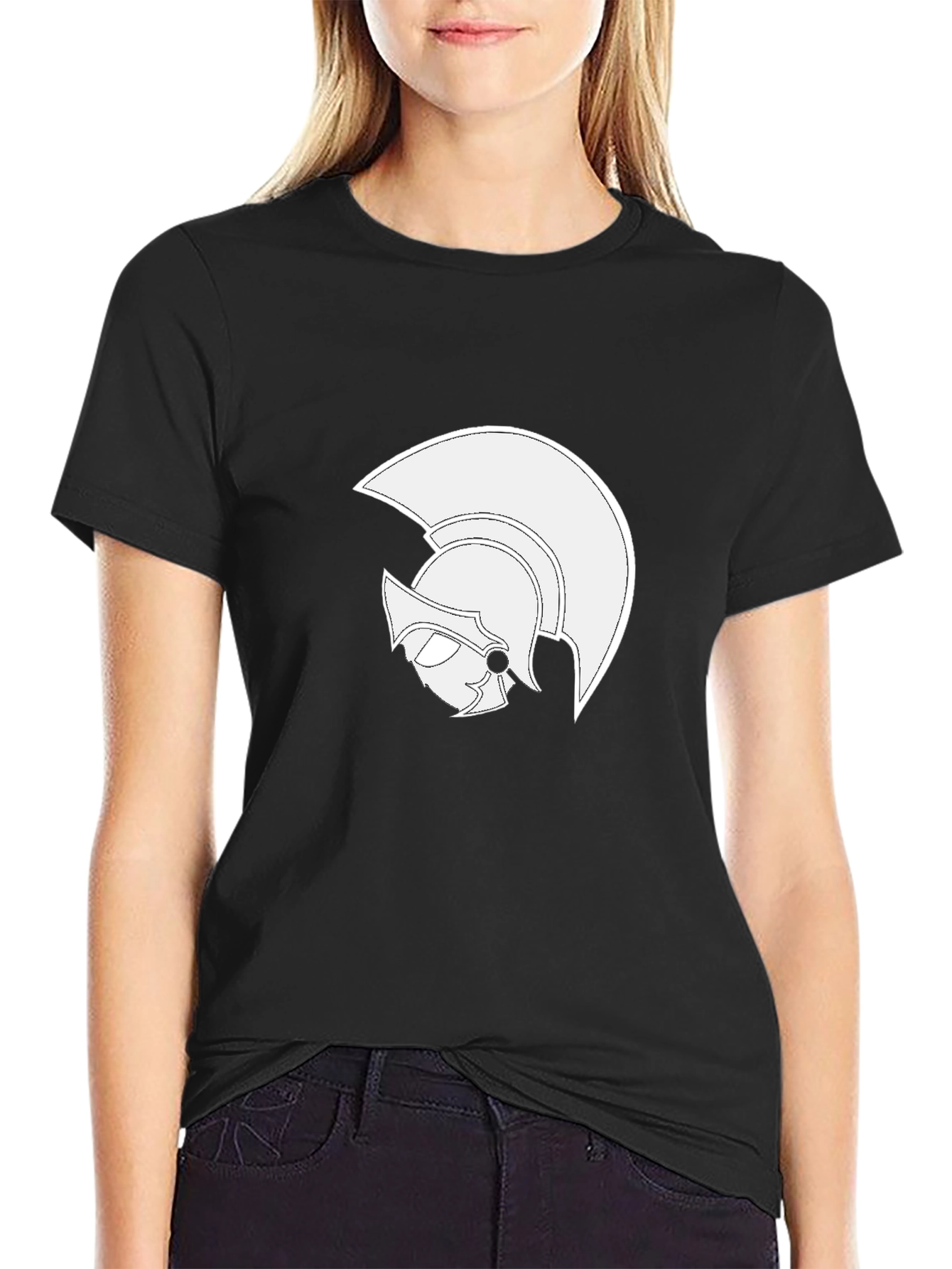 Trojan Helmet Graphic Tee - Classic Style