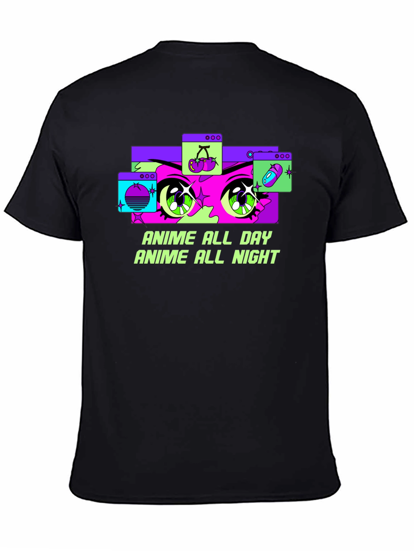 Anime All Day Graphic Tee