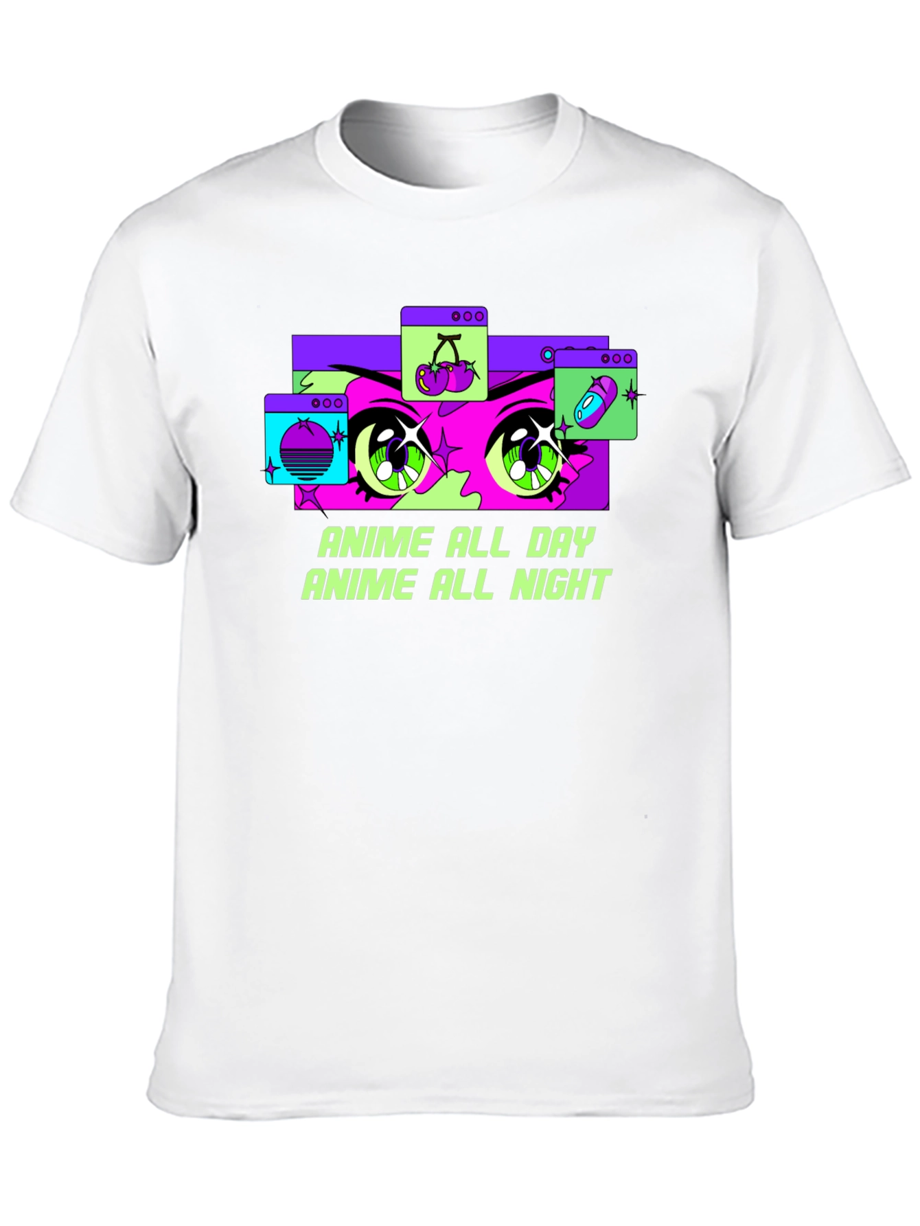 Anime All Day Graphic Tee