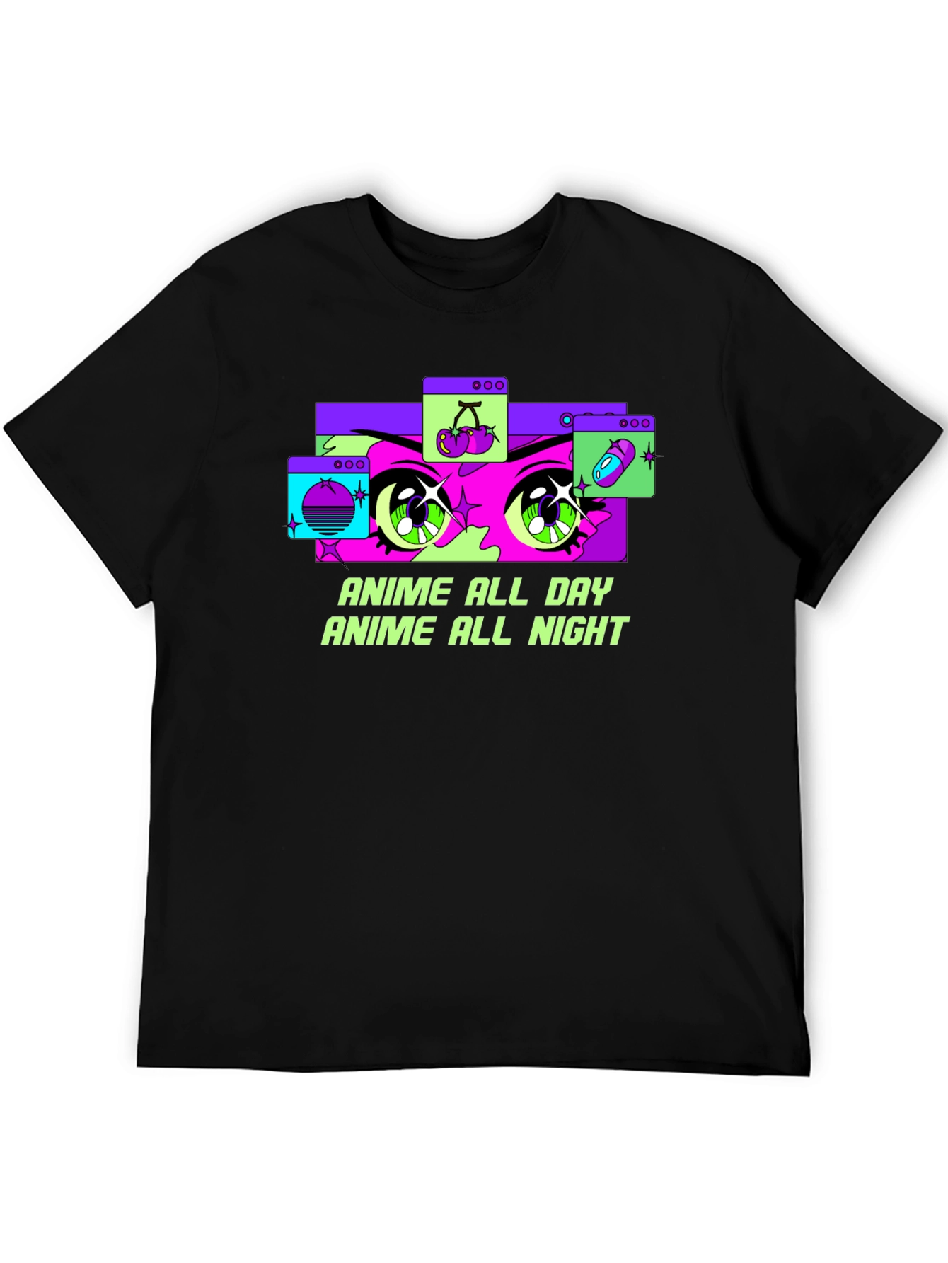 Anime All Day Graphic Tee