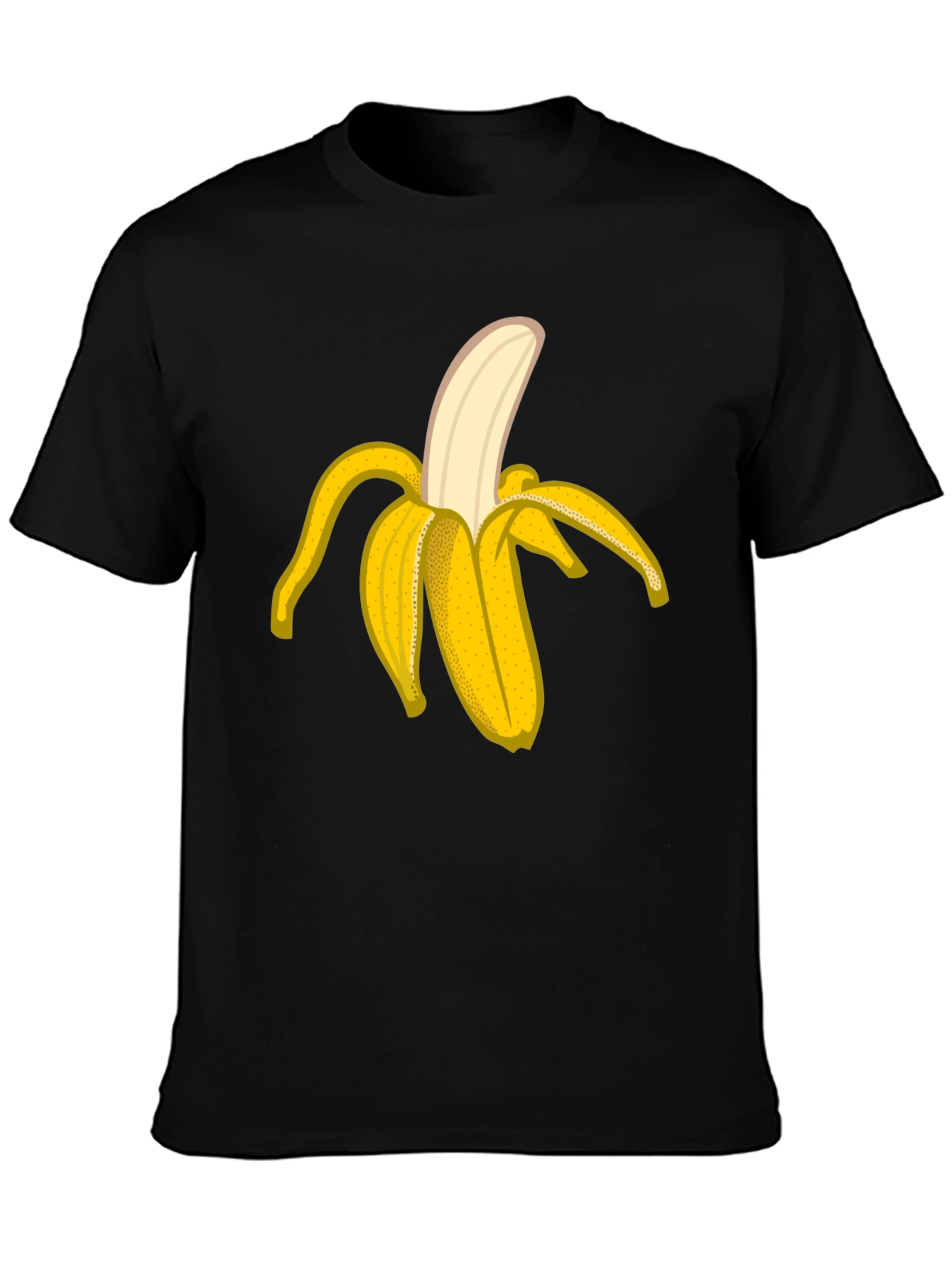 Banana Graphic Black T-Shirt - Fruit Lover Tee