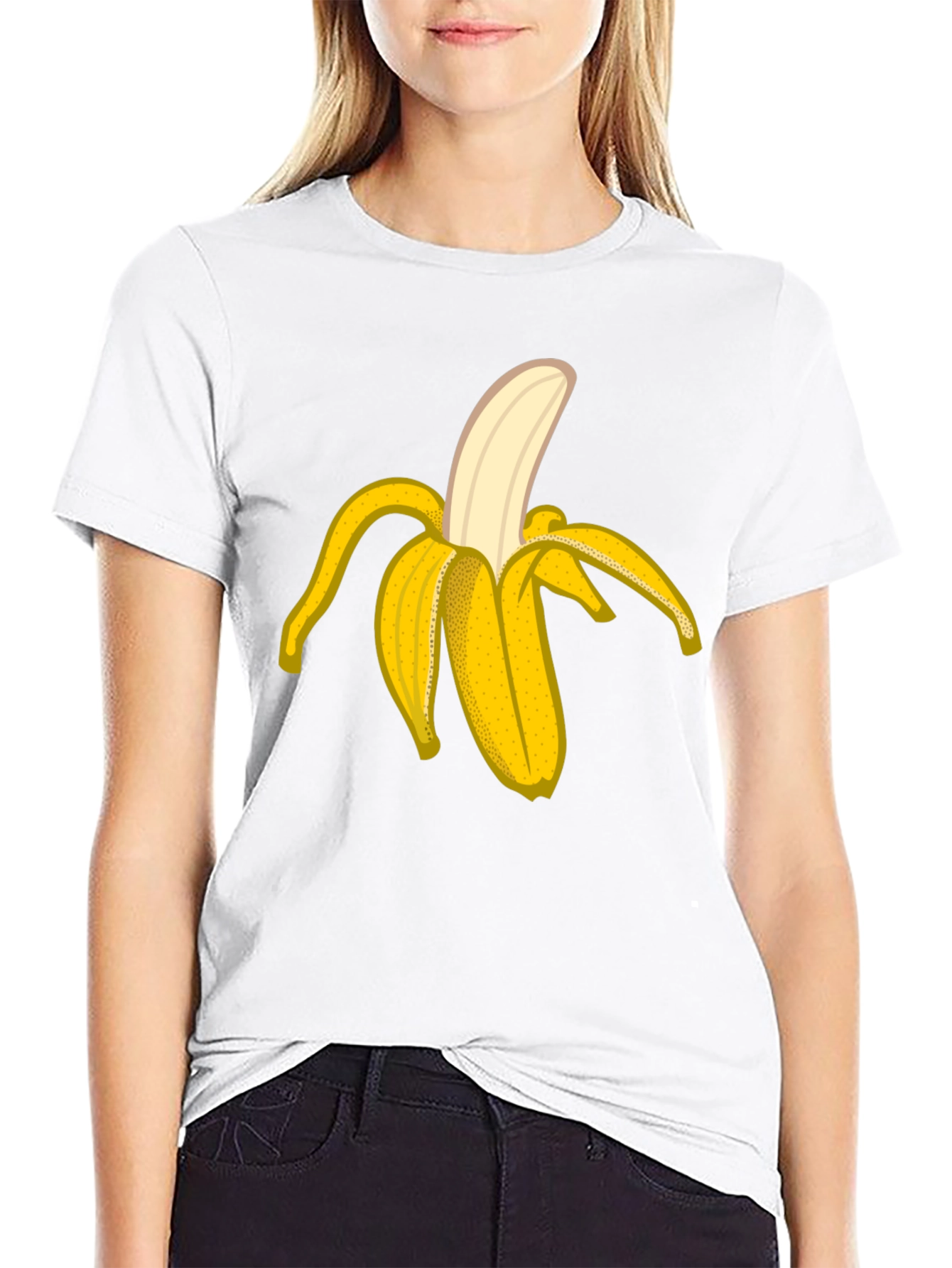 Banana Graphic Black T-Shirt - Fruit Lover Tee