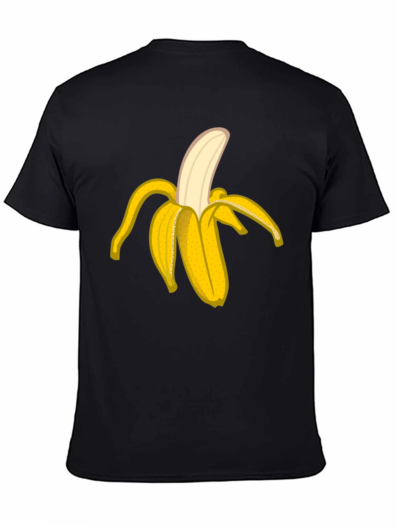 Banana Graphic Black T-Shirt - Fruit Lover Tee