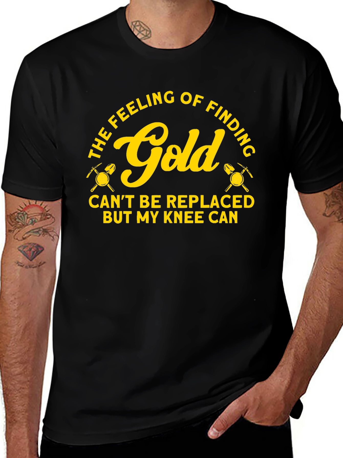Gold Finding T-Shirt - Knee Replacement Humor