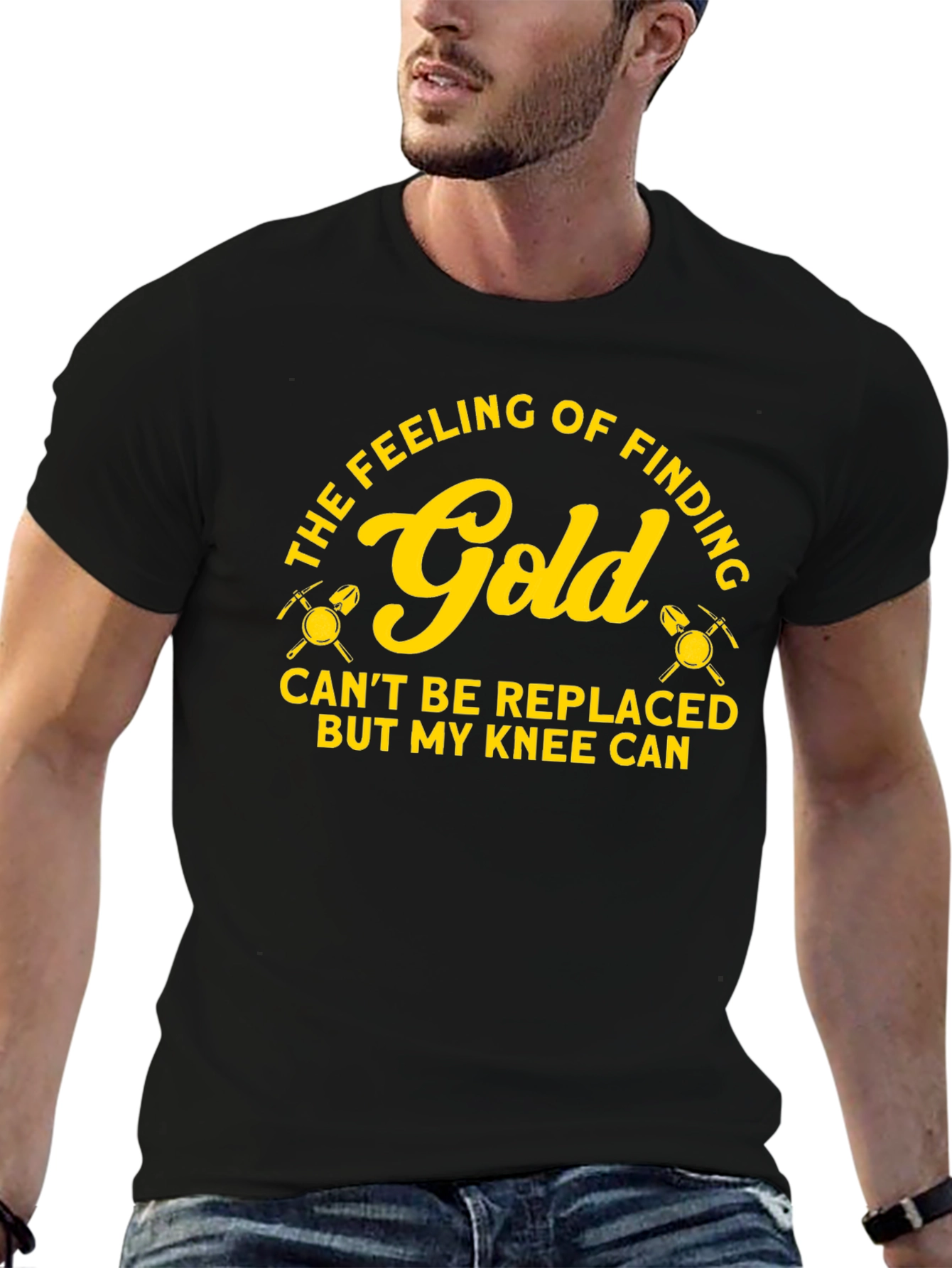 Gold Finding T-Shirt - Knee Replacement Humor