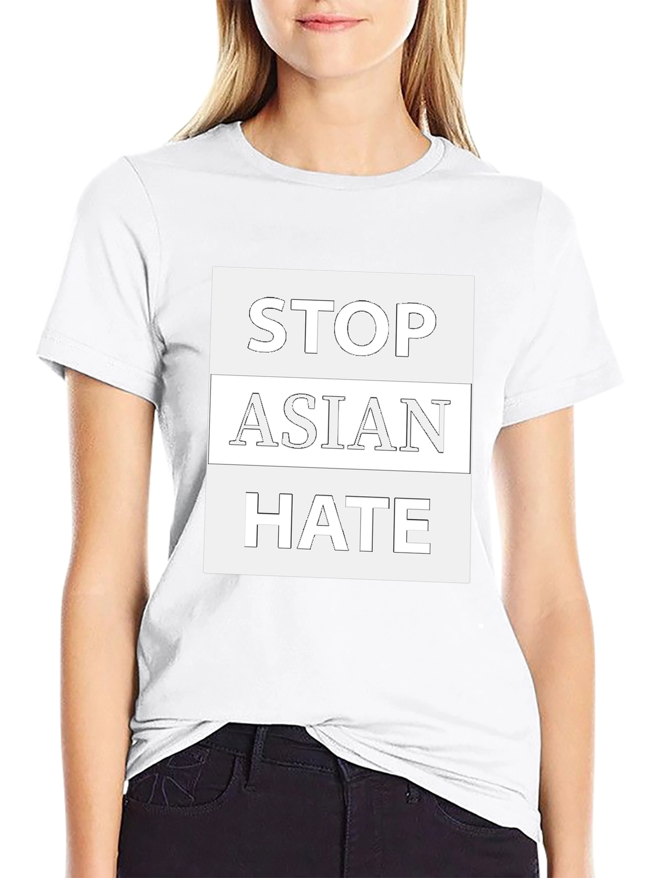 Stop Asian Hate T-Shirt - Black