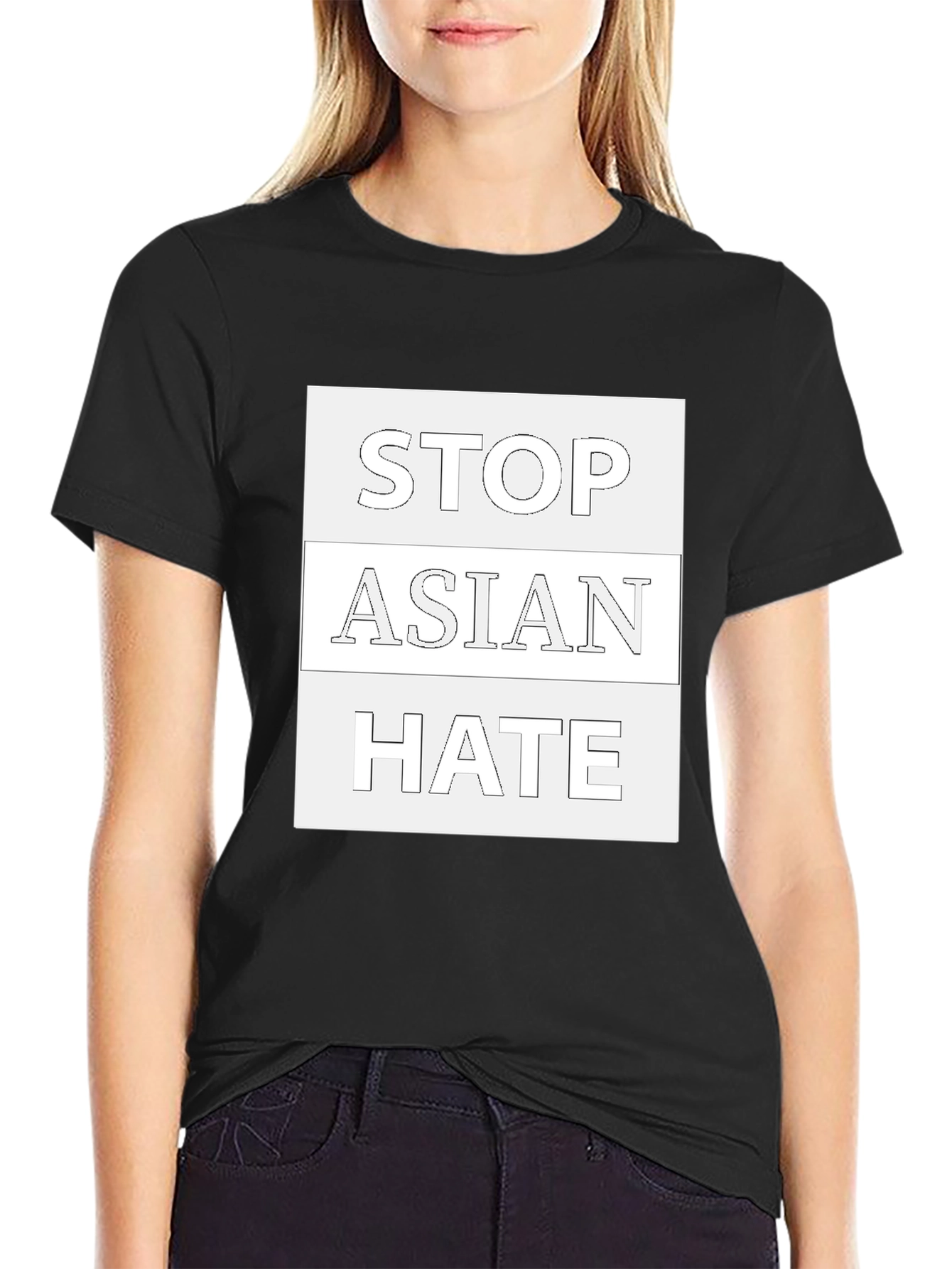 Stop Asian Hate T-Shirt - Black