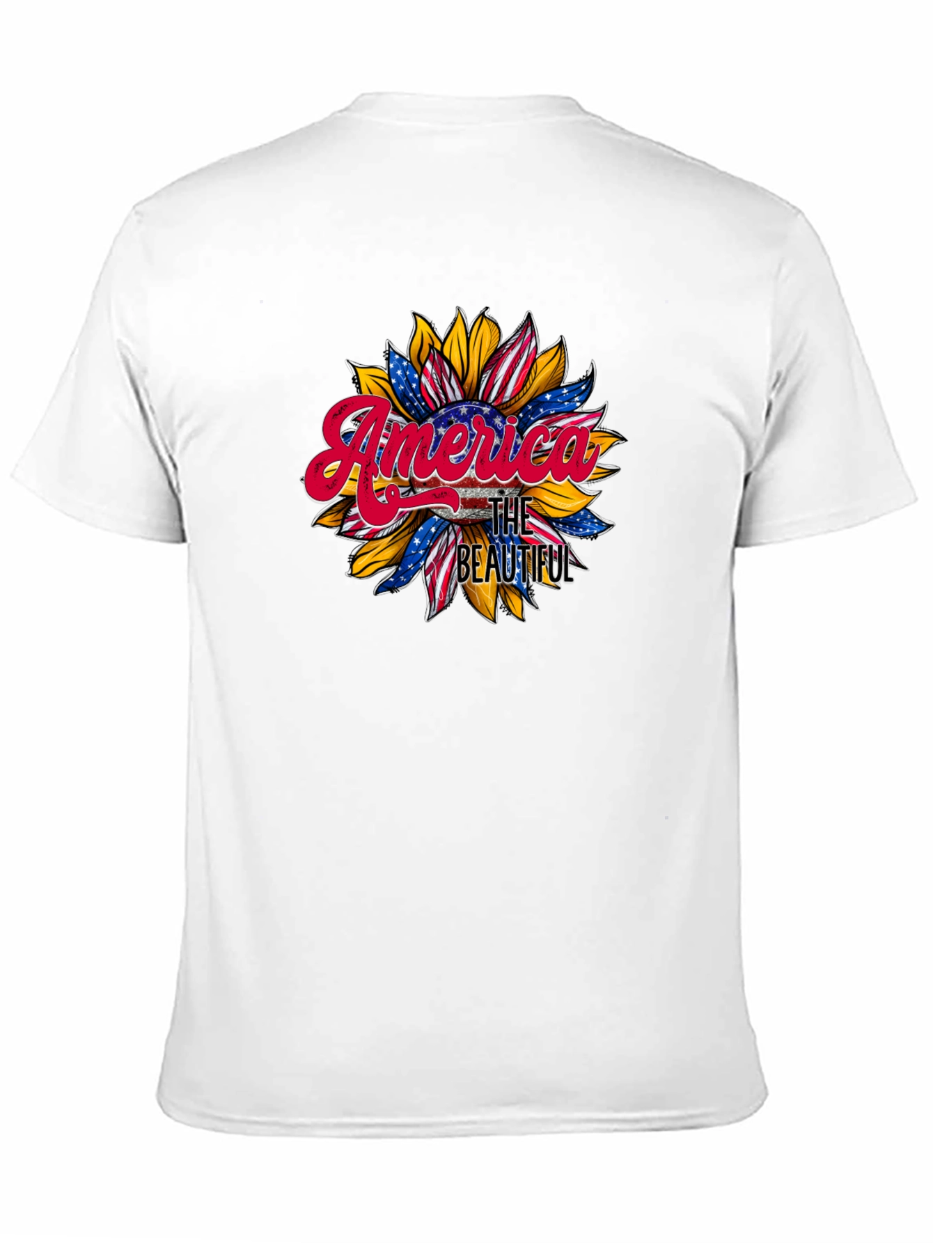 America The Beautiful Sunflower Graphic Tee