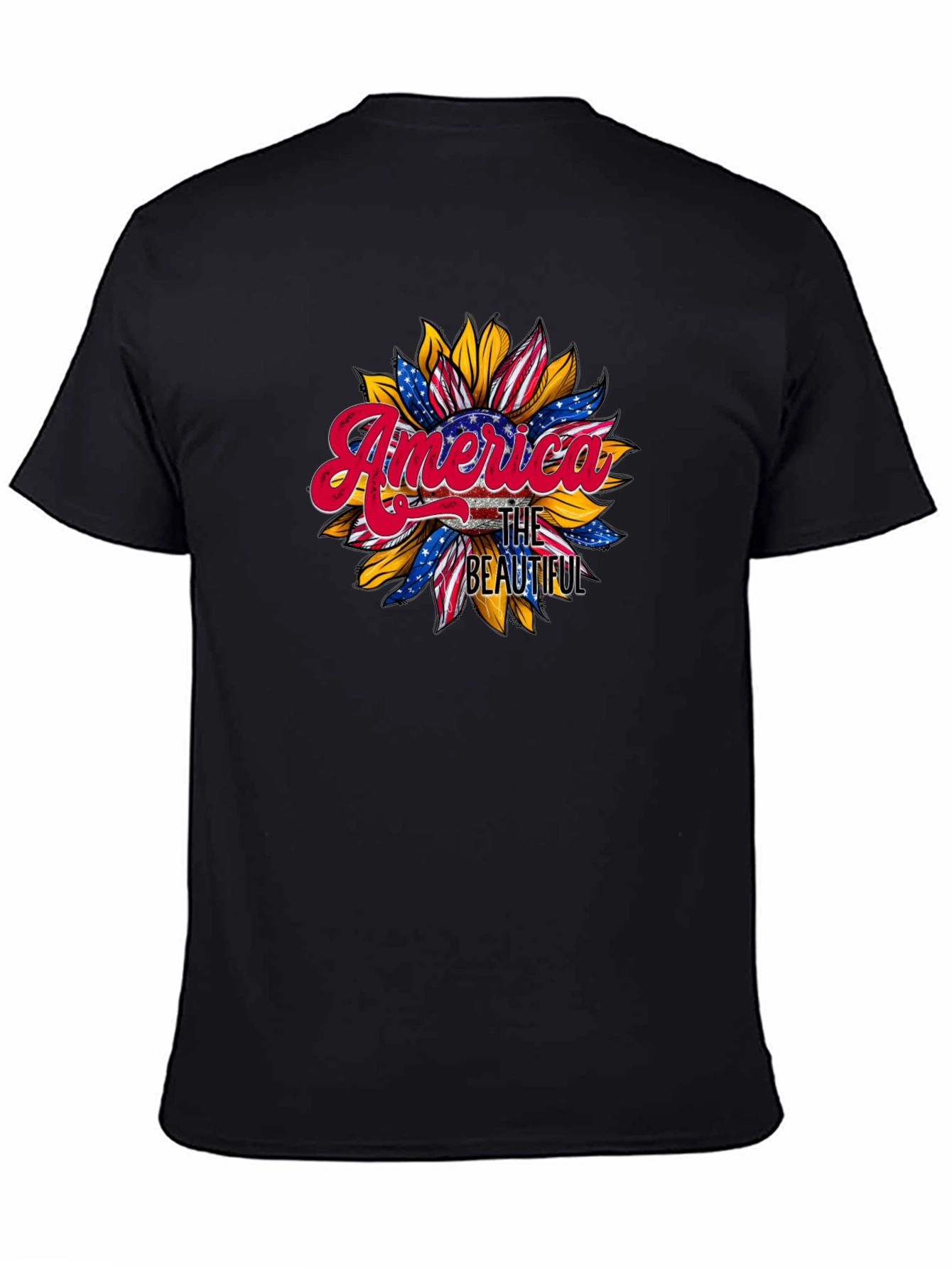 America The Beautiful Sunflower Graphic Tee