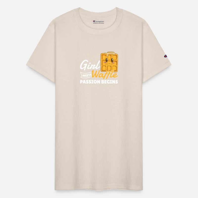 Waffle Women Gift Girl Waffle Passion Begins