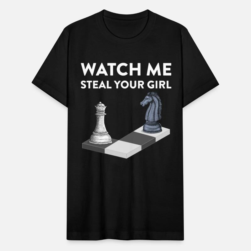 Watch Me Steal Your Girl Valentine Day Funny Chess