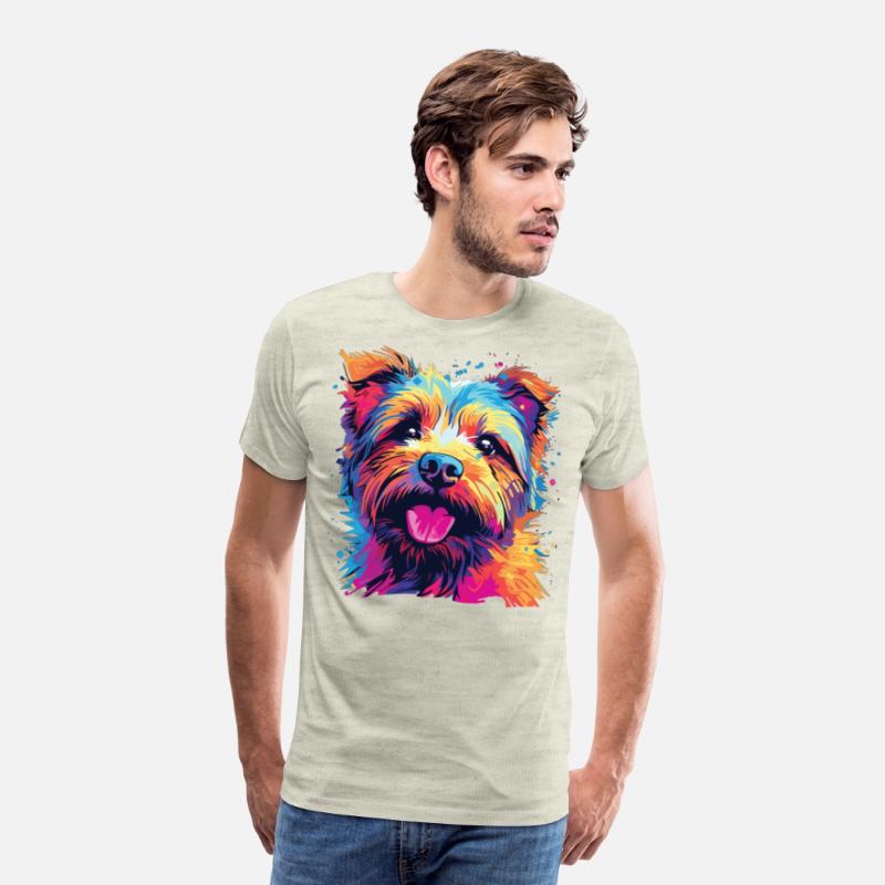 Watercolor Colorful Norfolk Terrier