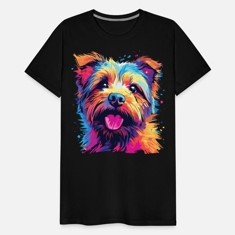 Watercolor Colorful Norfolk Terrier