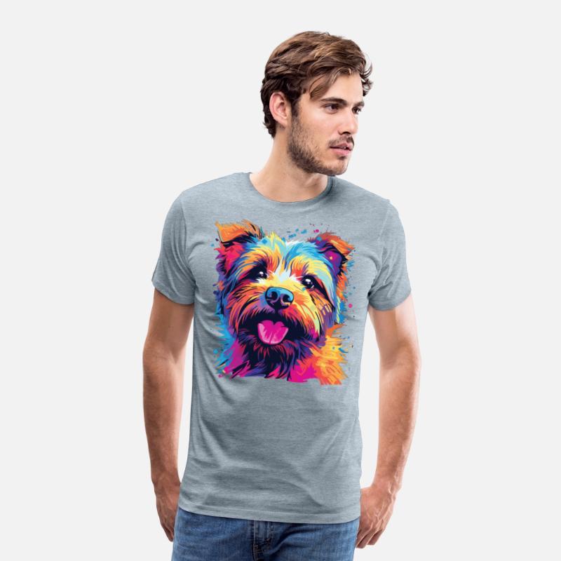 Watercolor Colorful Norfolk Terrier