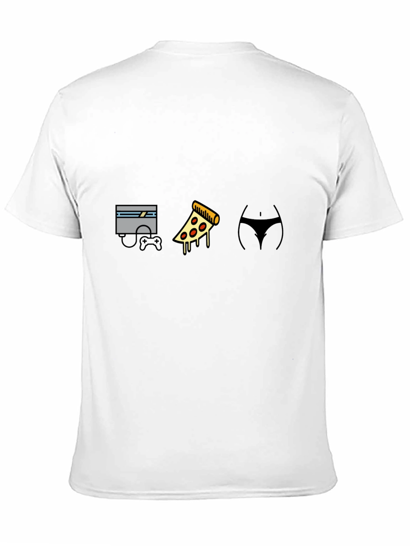 Gamers Delight T-Shirt: Console Pizza & More!