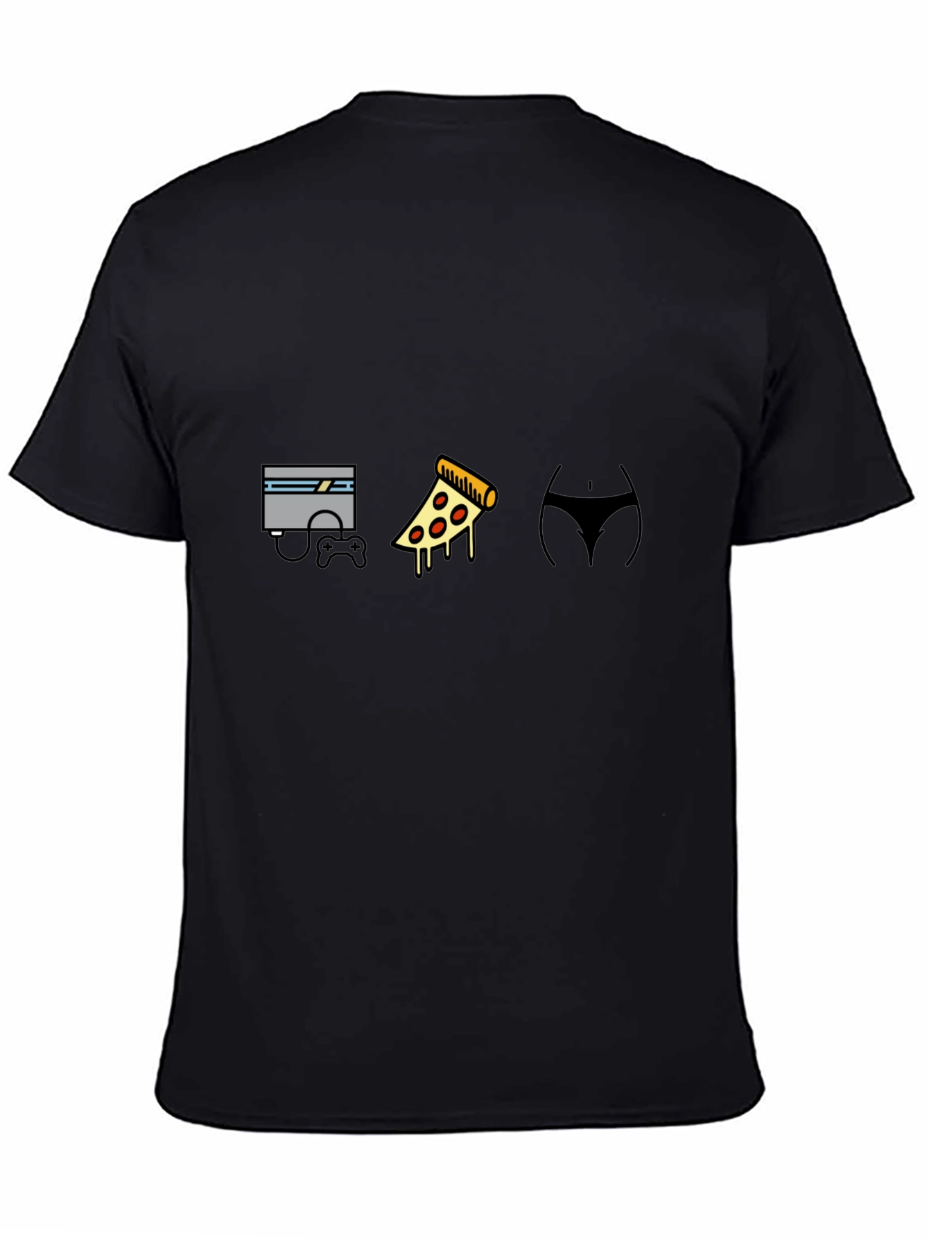 Gamers Delight T-Shirt: Console Pizza & More!