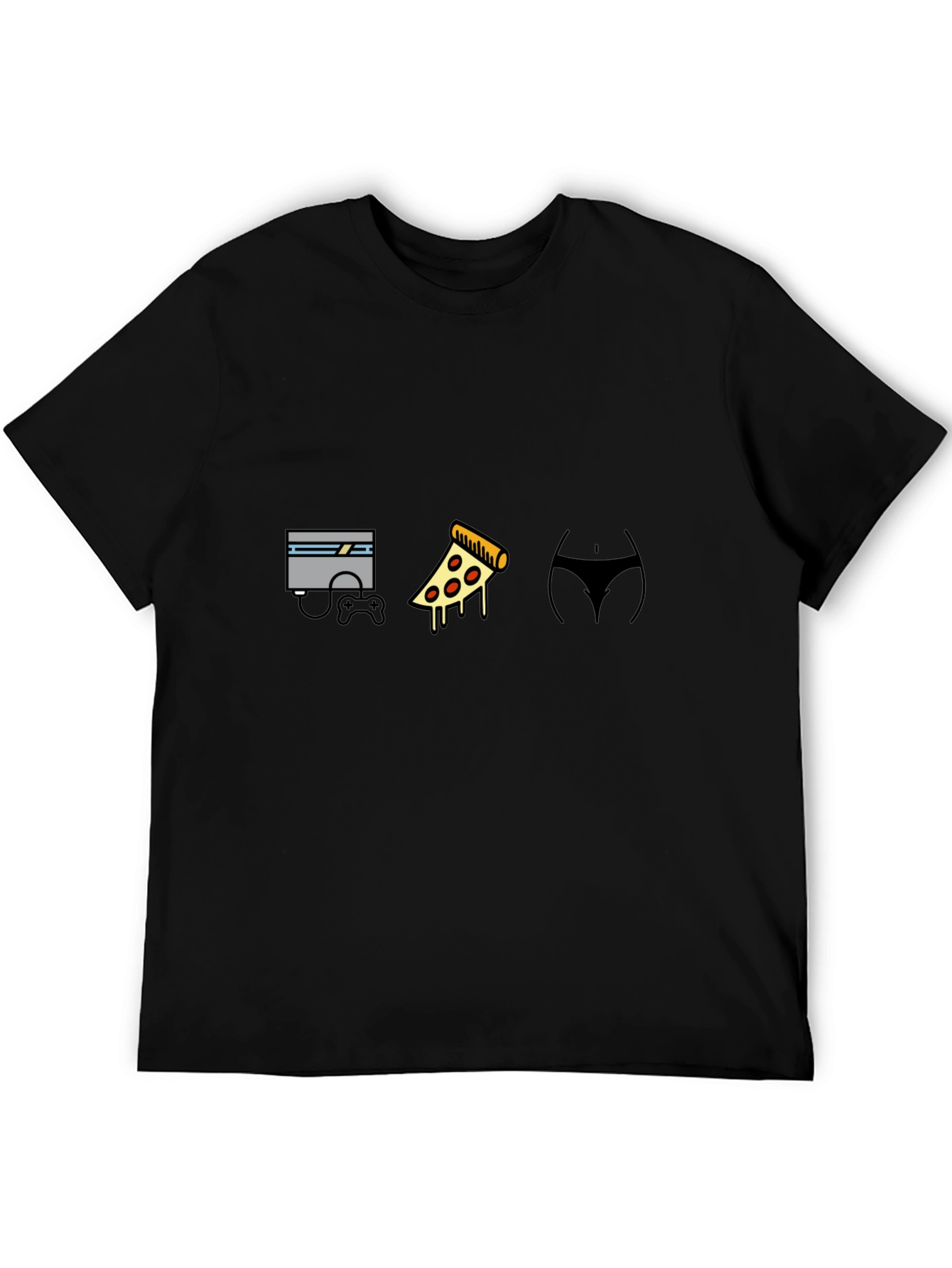 Gamers Delight T-Shirt: Console Pizza & More!