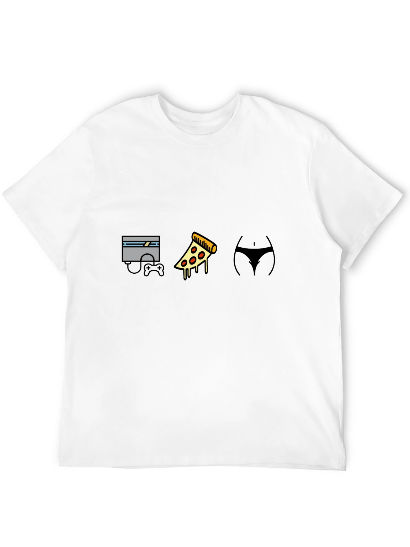Gamers Delight T-Shirt: Console Pizza & More!