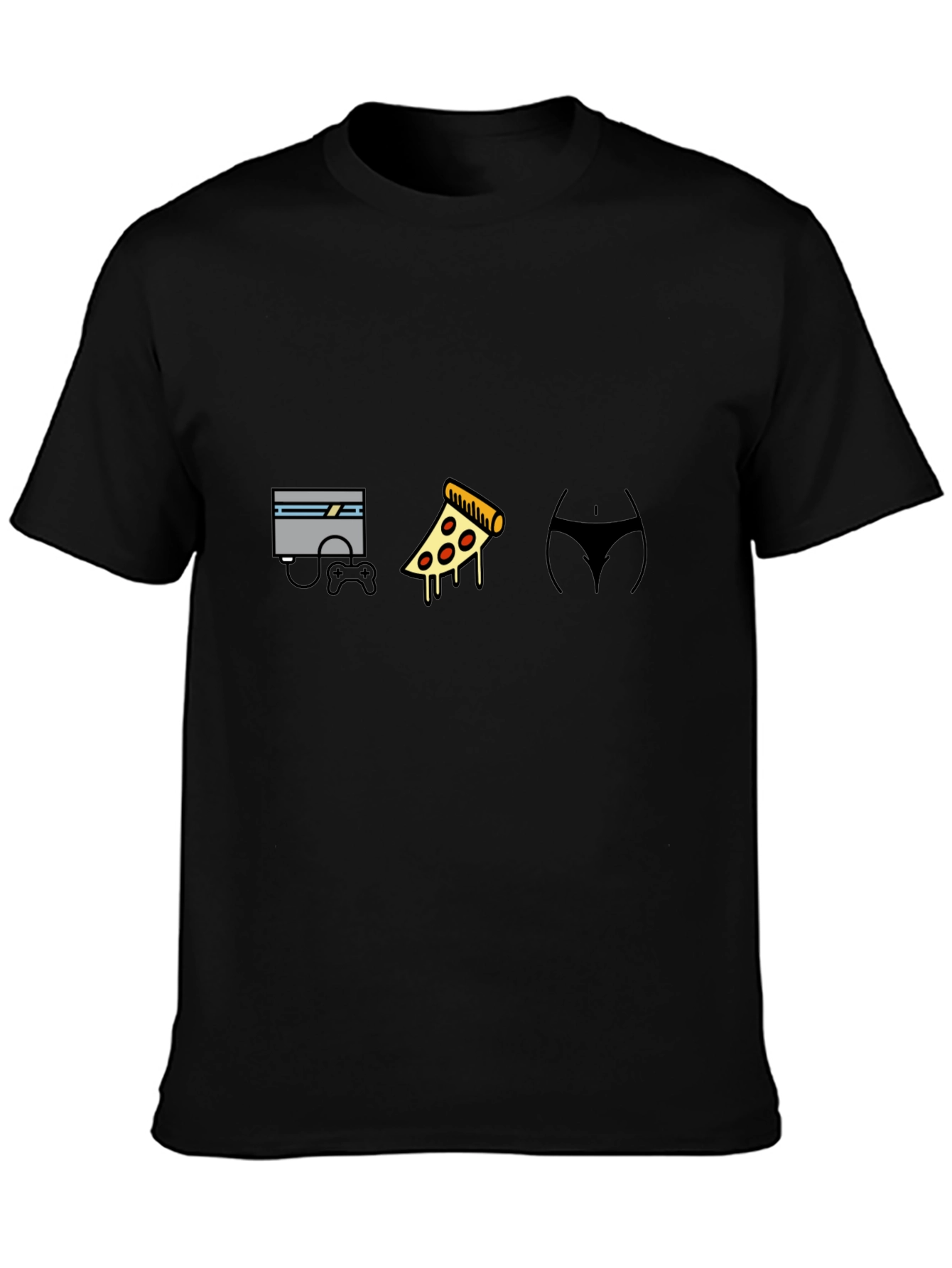 Gamers Delight T-Shirt: Console Pizza & More!