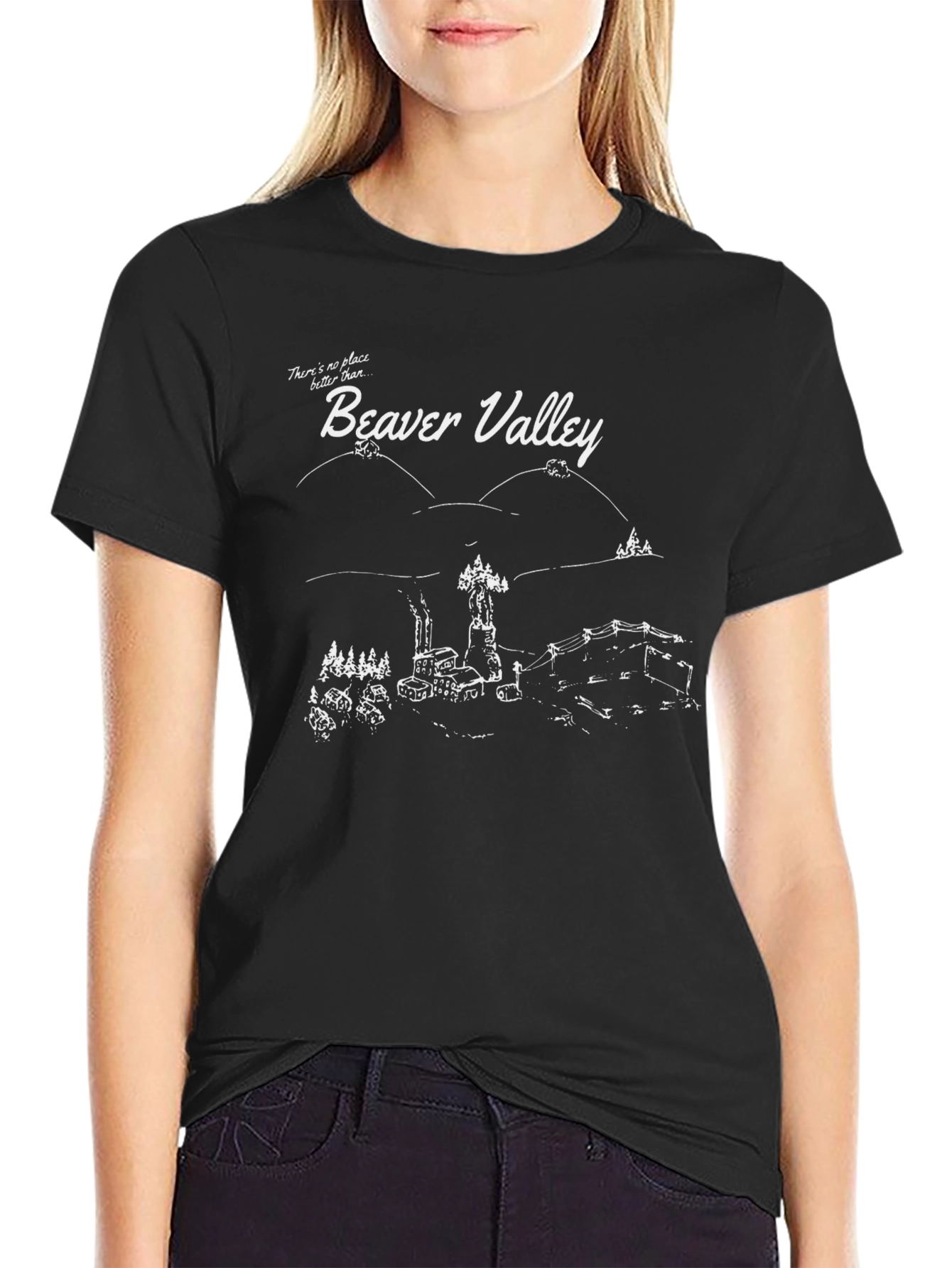 Beaver Valley Graphic T-Shirt Black