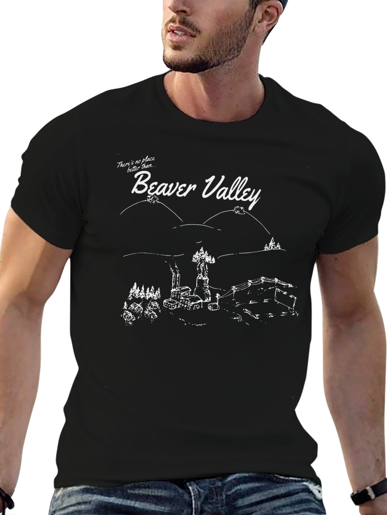 Beaver Valley Graphic T-Shirt Black