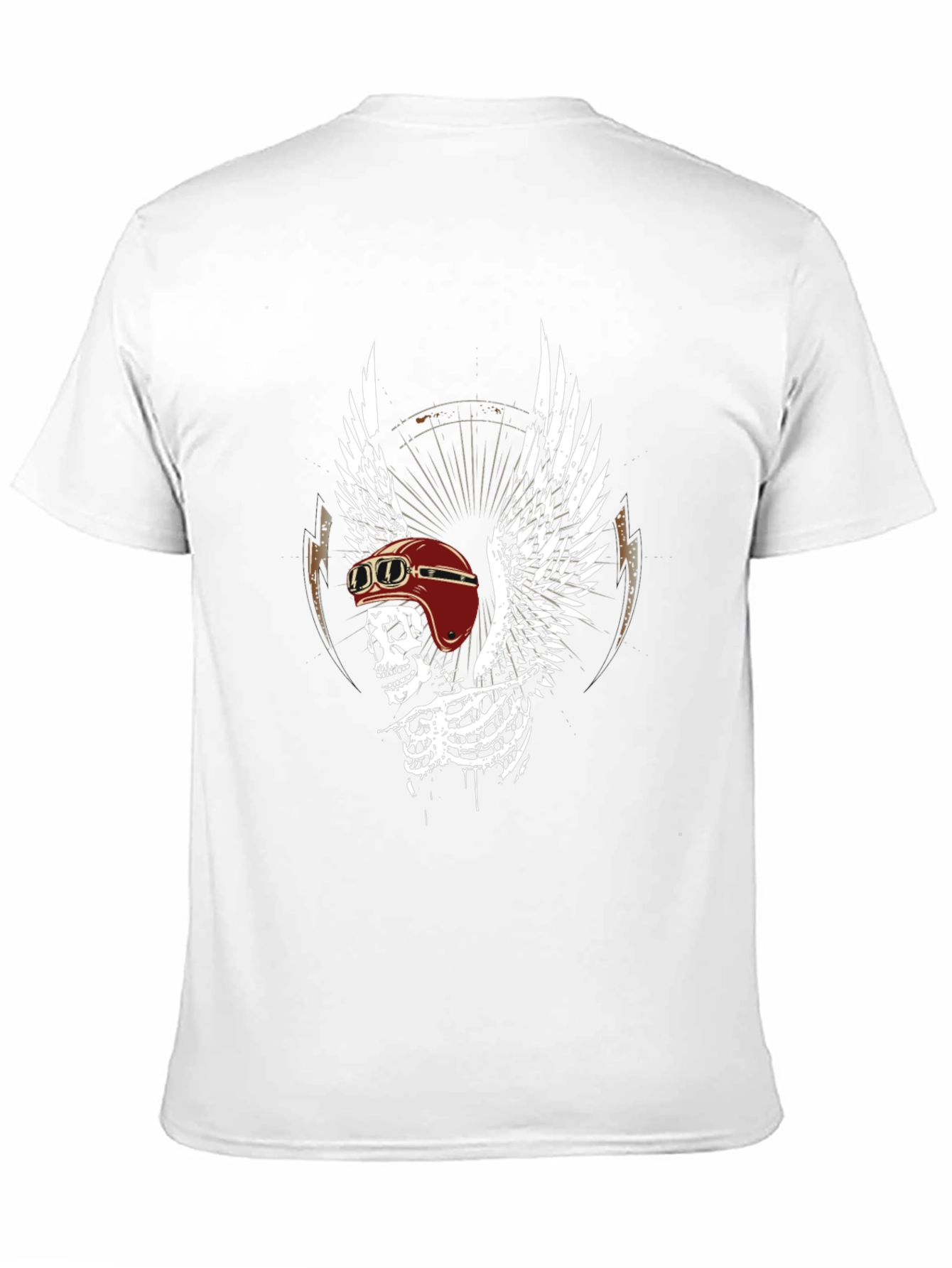 Skull Wings Graphic Tee - Mens Black T-Shirt