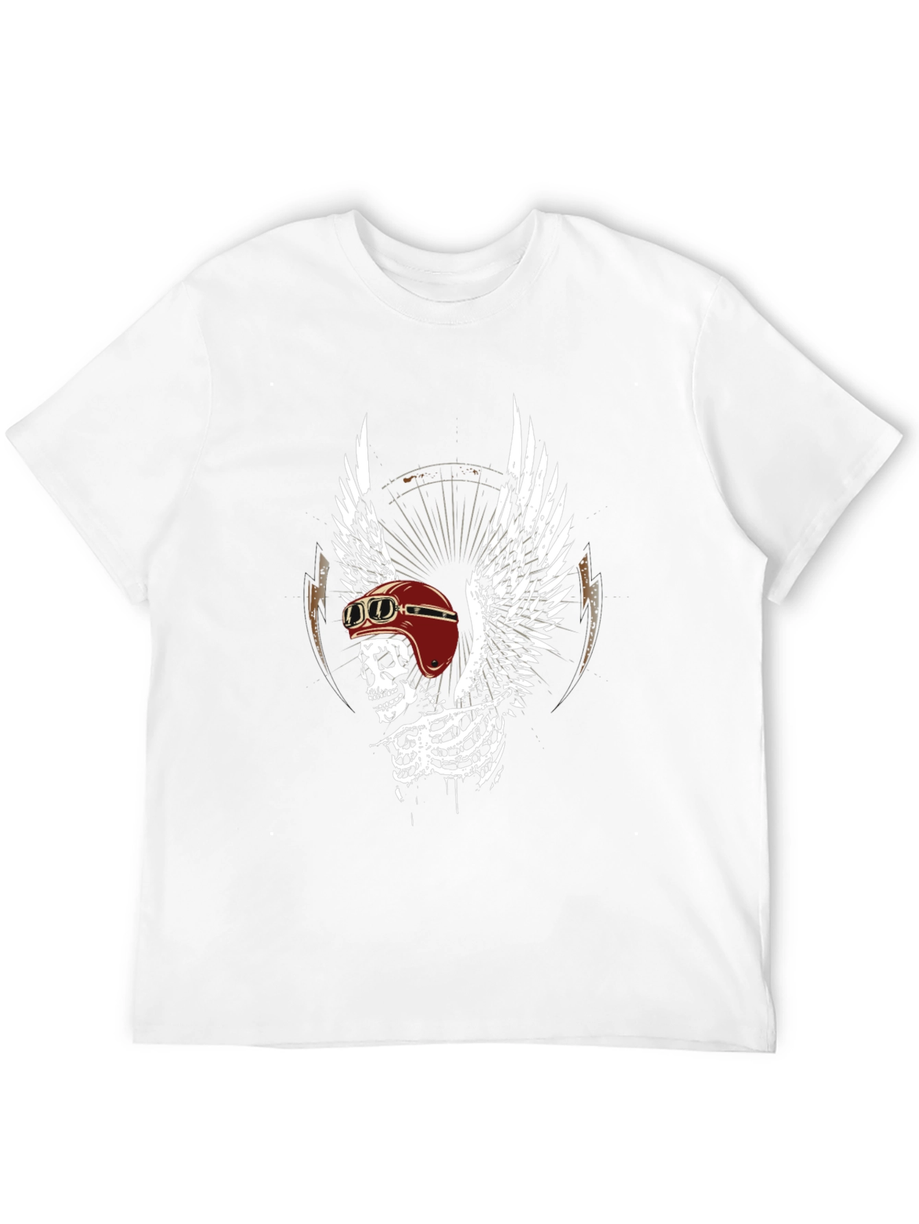 Skull Wings Graphic Tee - Mens Black T-Shirt
