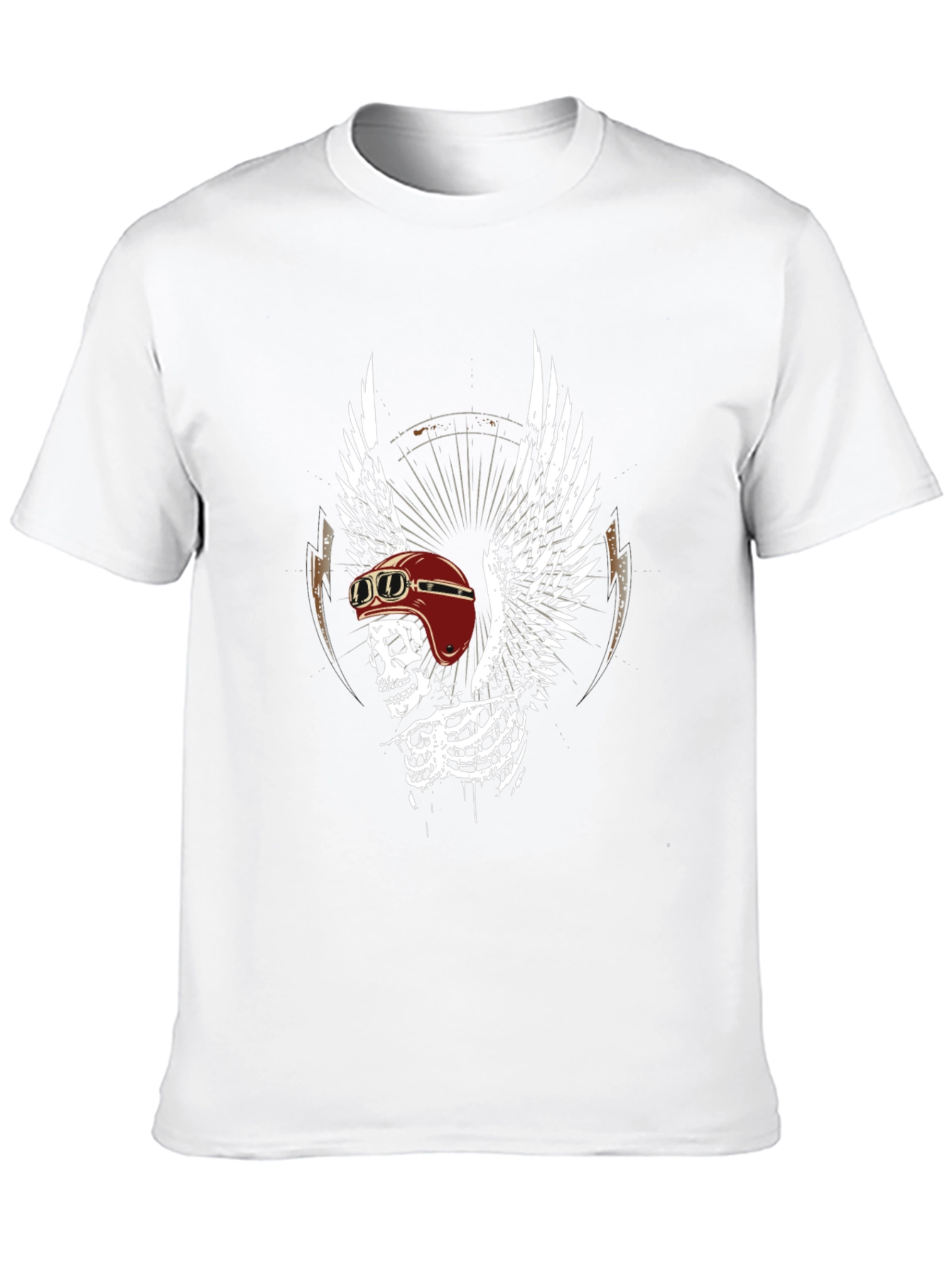 Skull Wings Graphic Tee - Mens Black T-Shirt