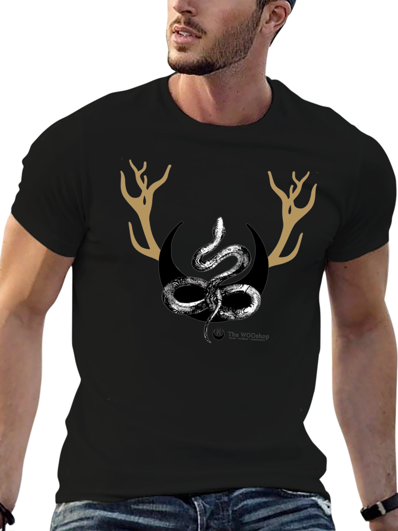 Serpent & Antler Graphic T-Shirt