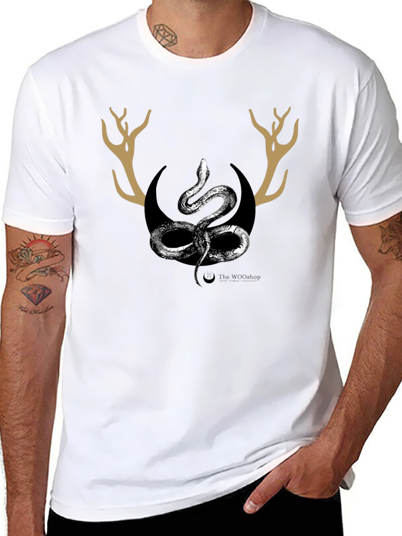 Serpent & Antler Graphic T-Shirt