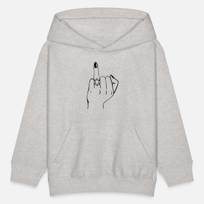 Wedding finger with ring looks like middle finger