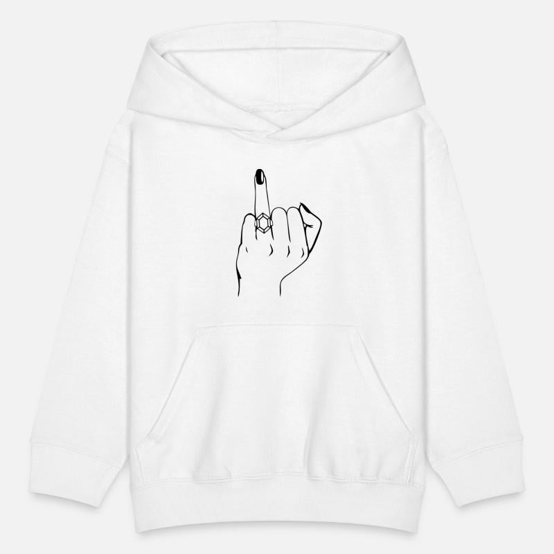 Wedding finger with ring looks like middle finger