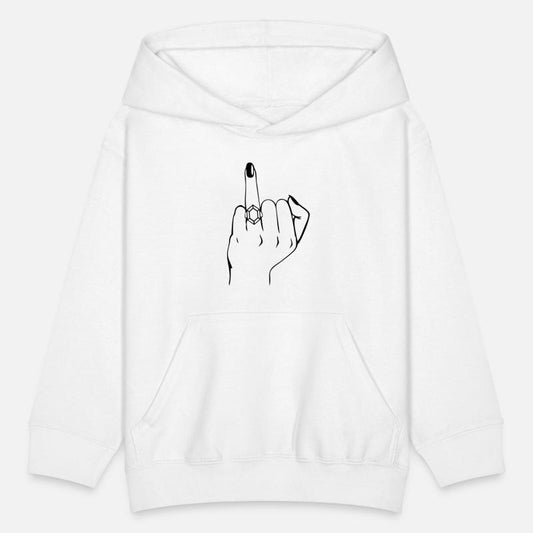 Wedding finger with ring looks like middle finger