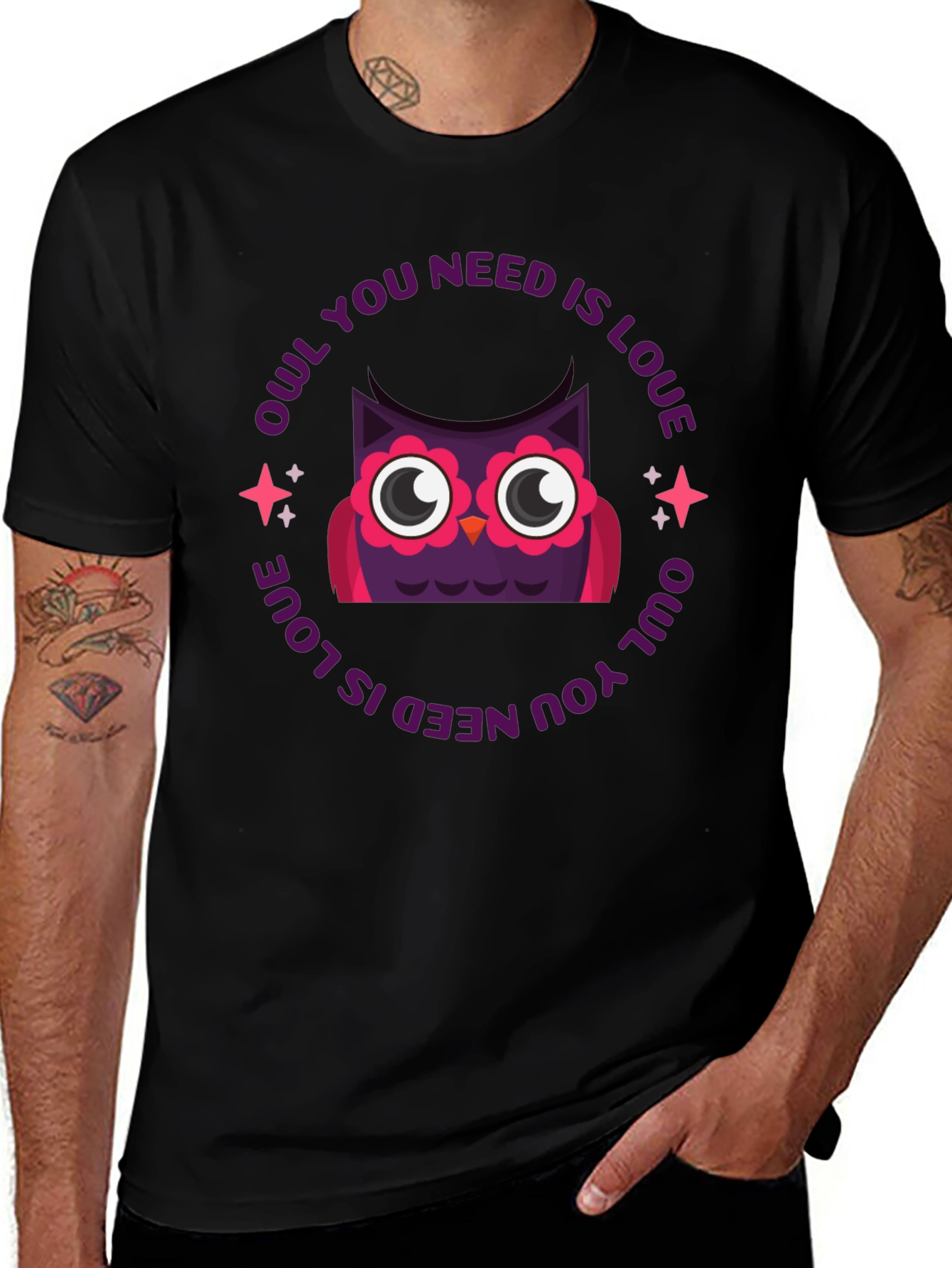 Owl You Need Is Love Graphic T-Shirt
