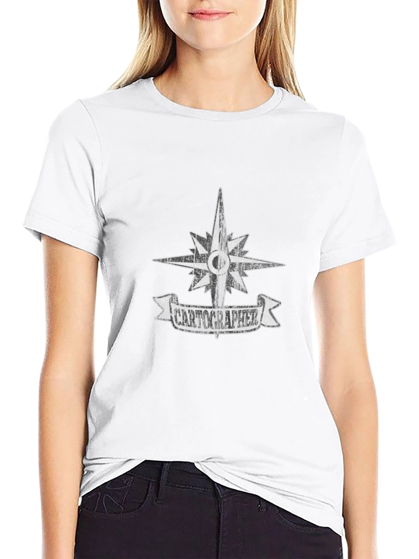 Cartographer Compass Graphic Tee - Black