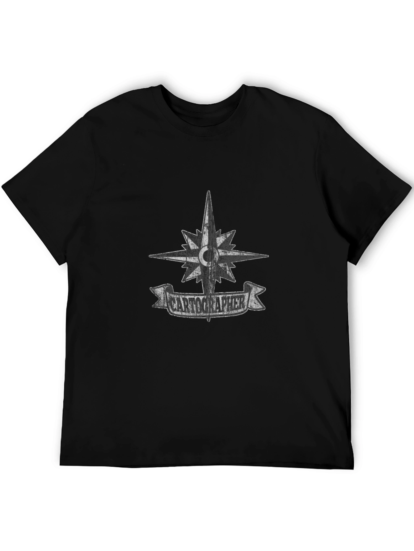 Cartographer Compass Graphic Tee - Black