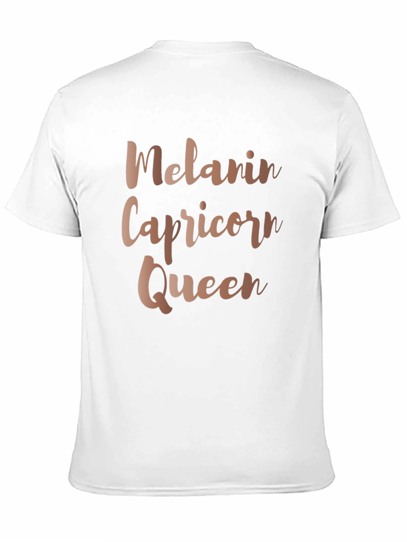 Melanin Capricorn Queen Black T-Shirt