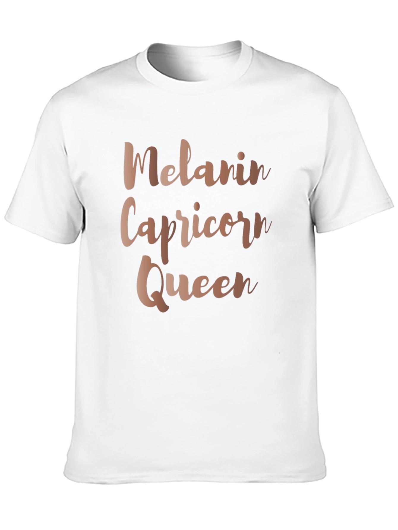 Melanin Capricorn Queen Black T-Shirt