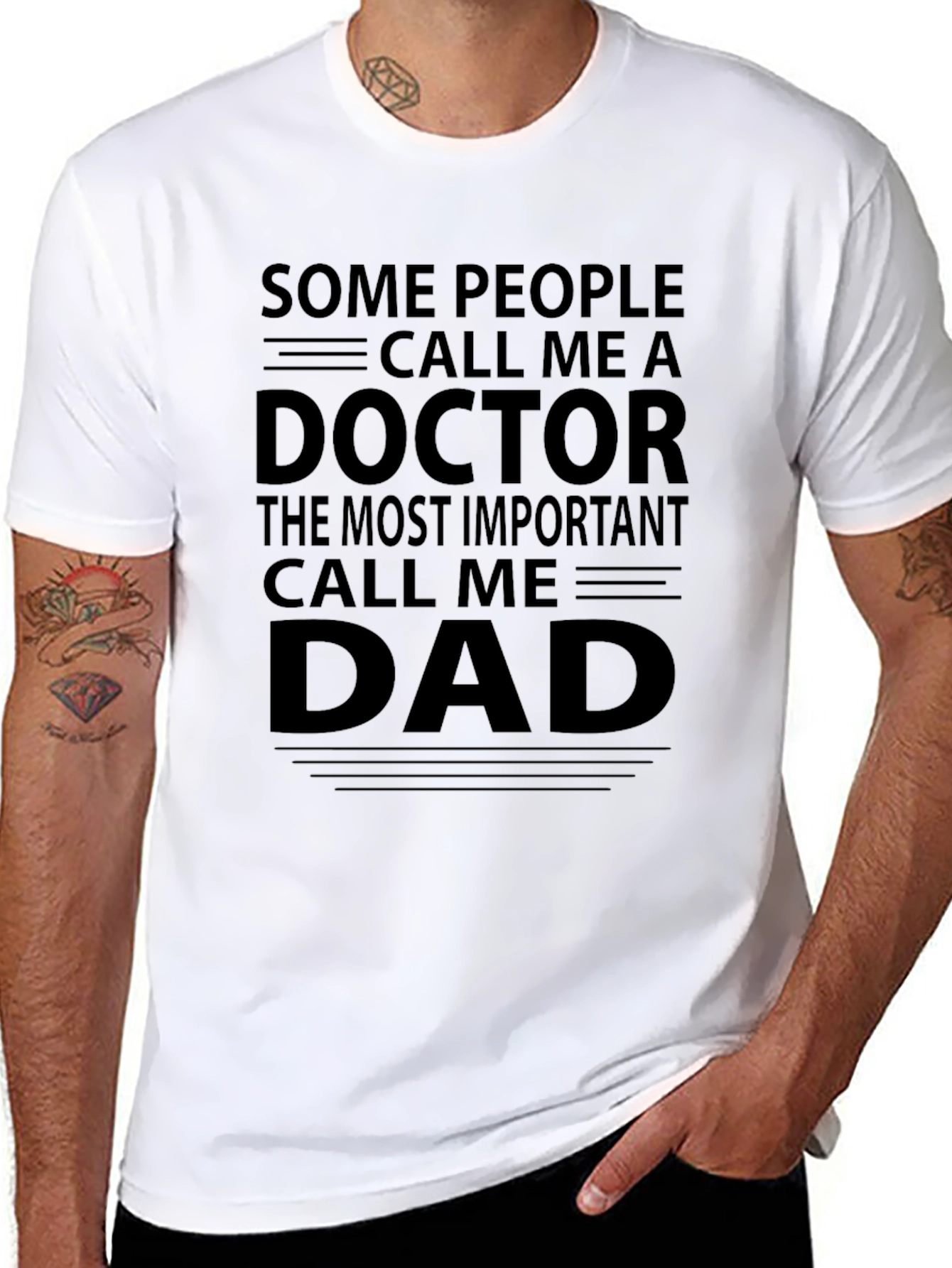 Doctor Dad Funny Graphic T-Shirt