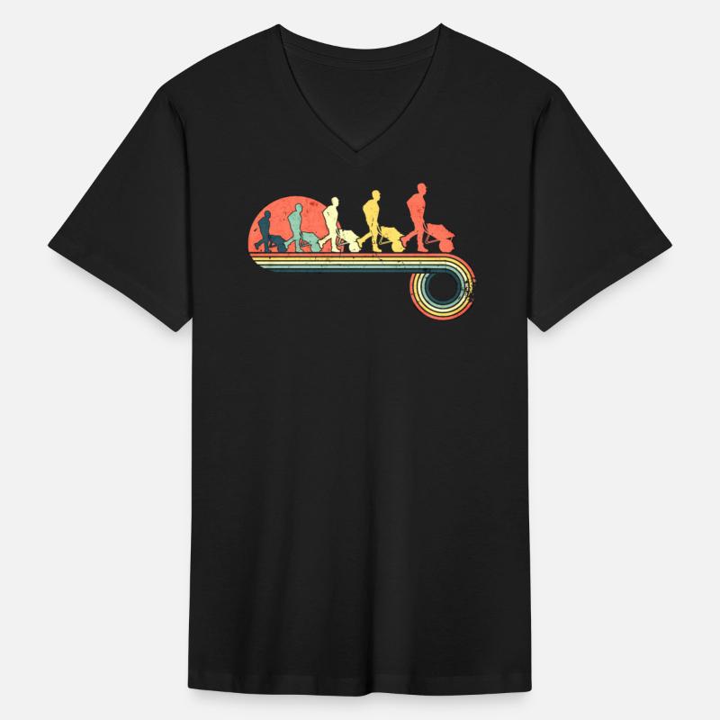 Wheelbarrow Construction Worker Retro Vintage