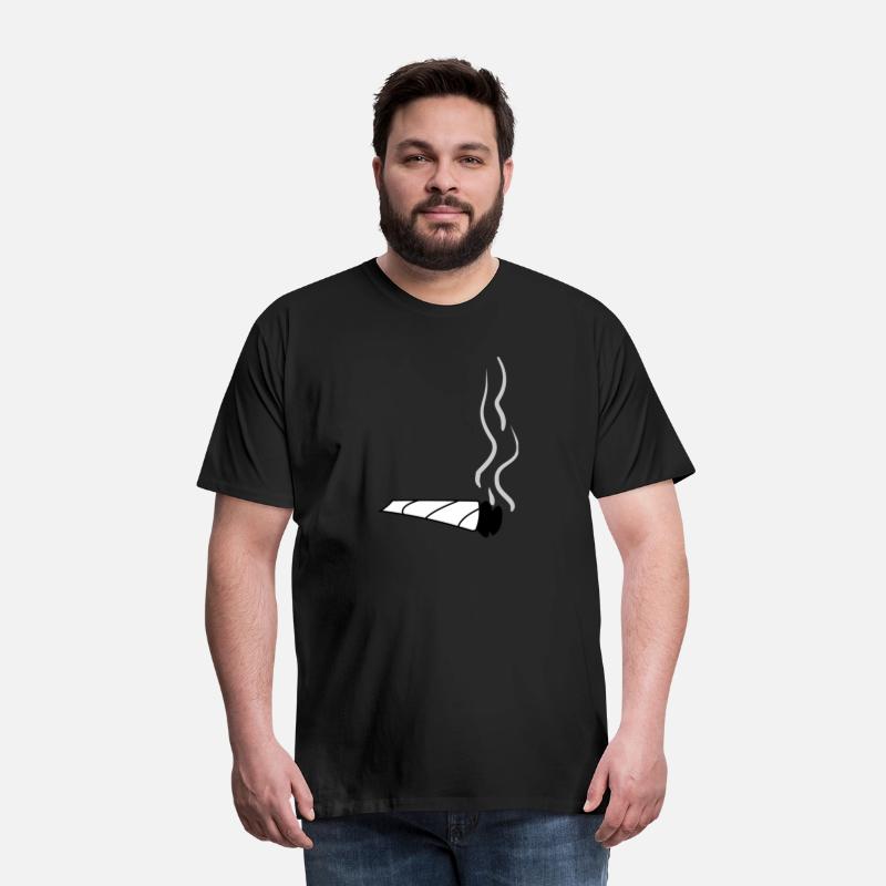 White Joint with Smoke – Symbol of Marijuana Addic