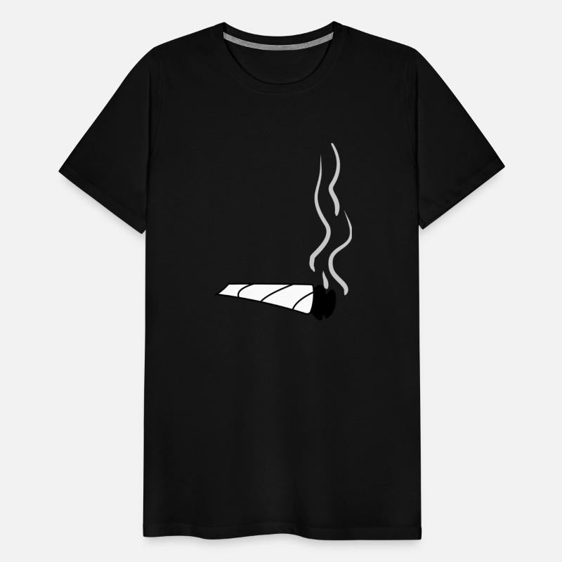 White Joint with Smoke – Symbol of Marijuana Addic