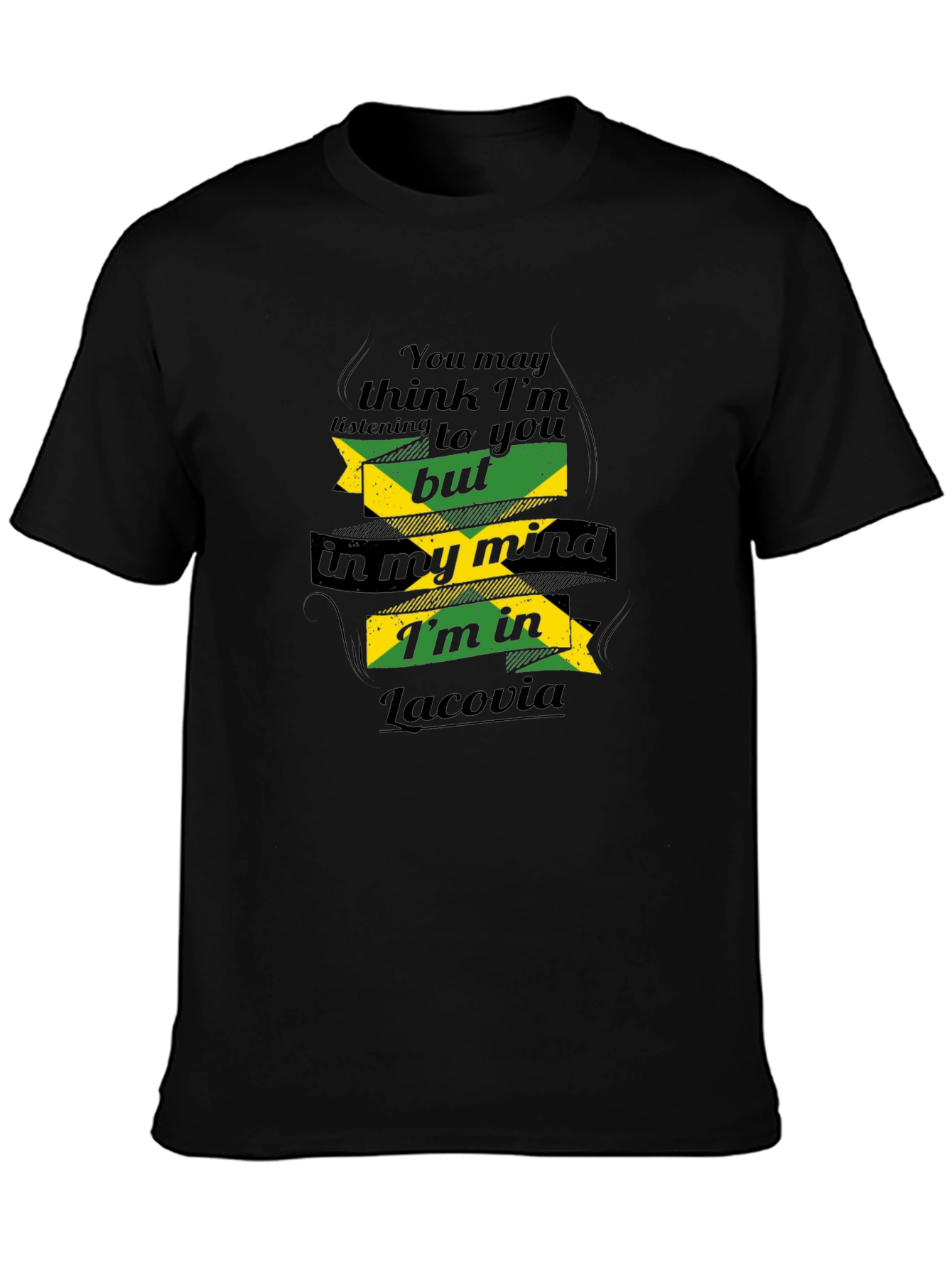 Lacovia Mind T-Shirt - Funny Jamaican Flag Tee