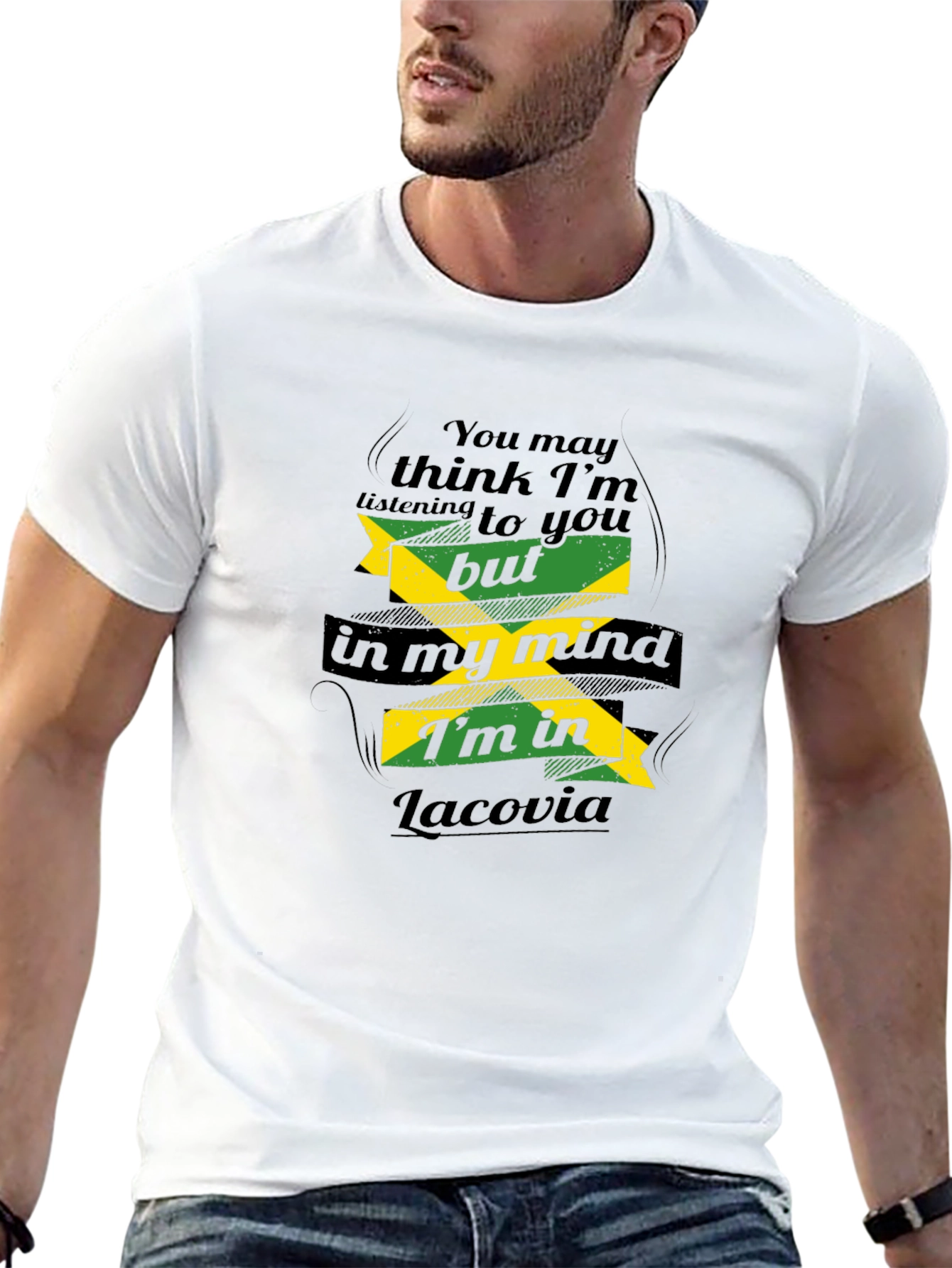 Lacovia Mind T-Shirt - Funny Jamaican Flag Tee