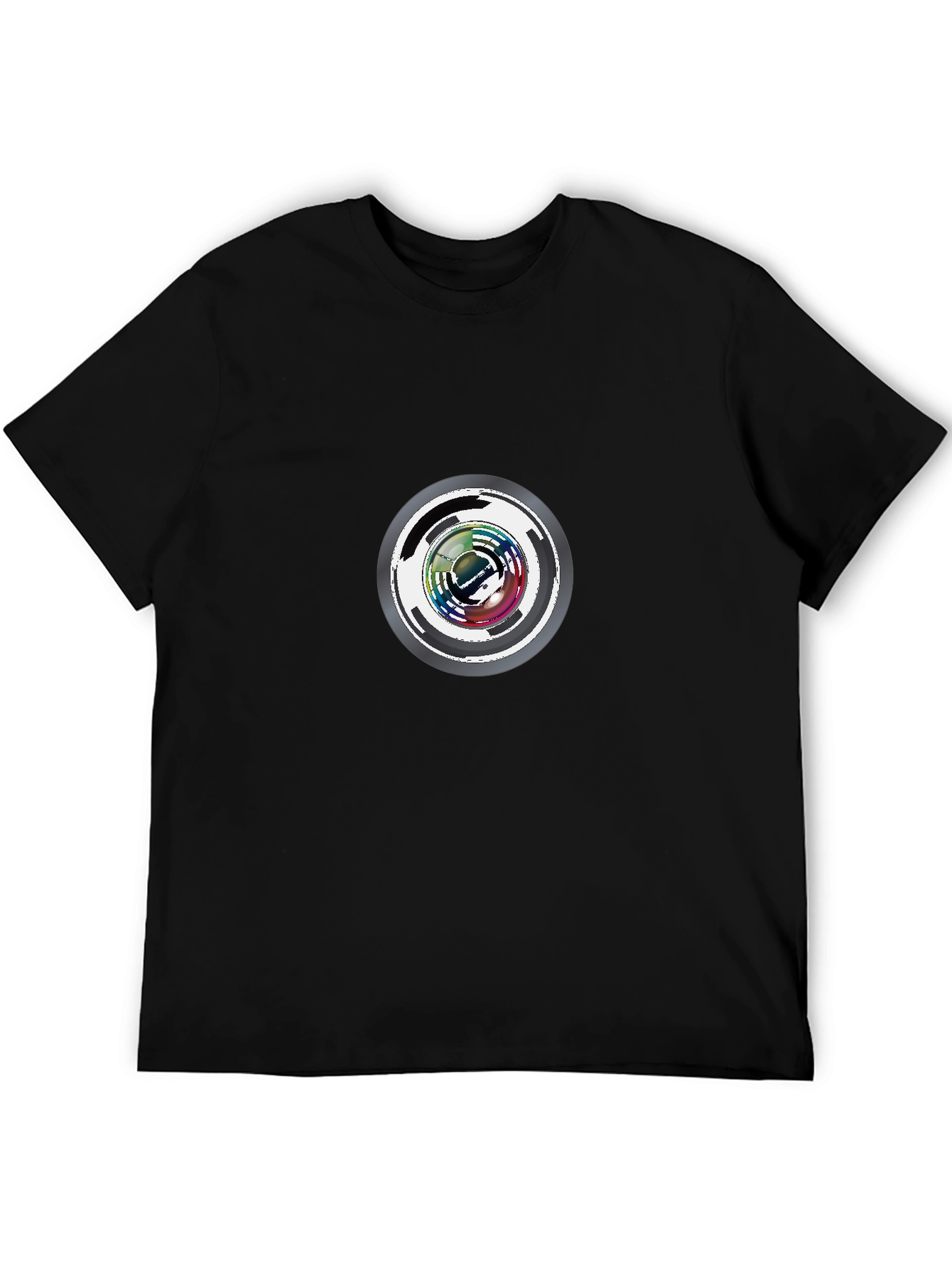 Abstract Circle Graphic Tee - Modern Design