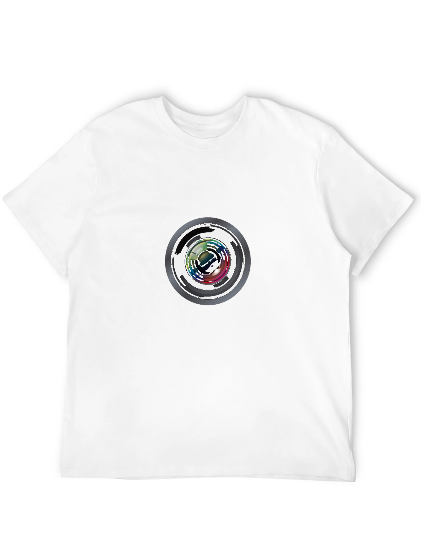 Abstract Circle Graphic Tee - Modern Design