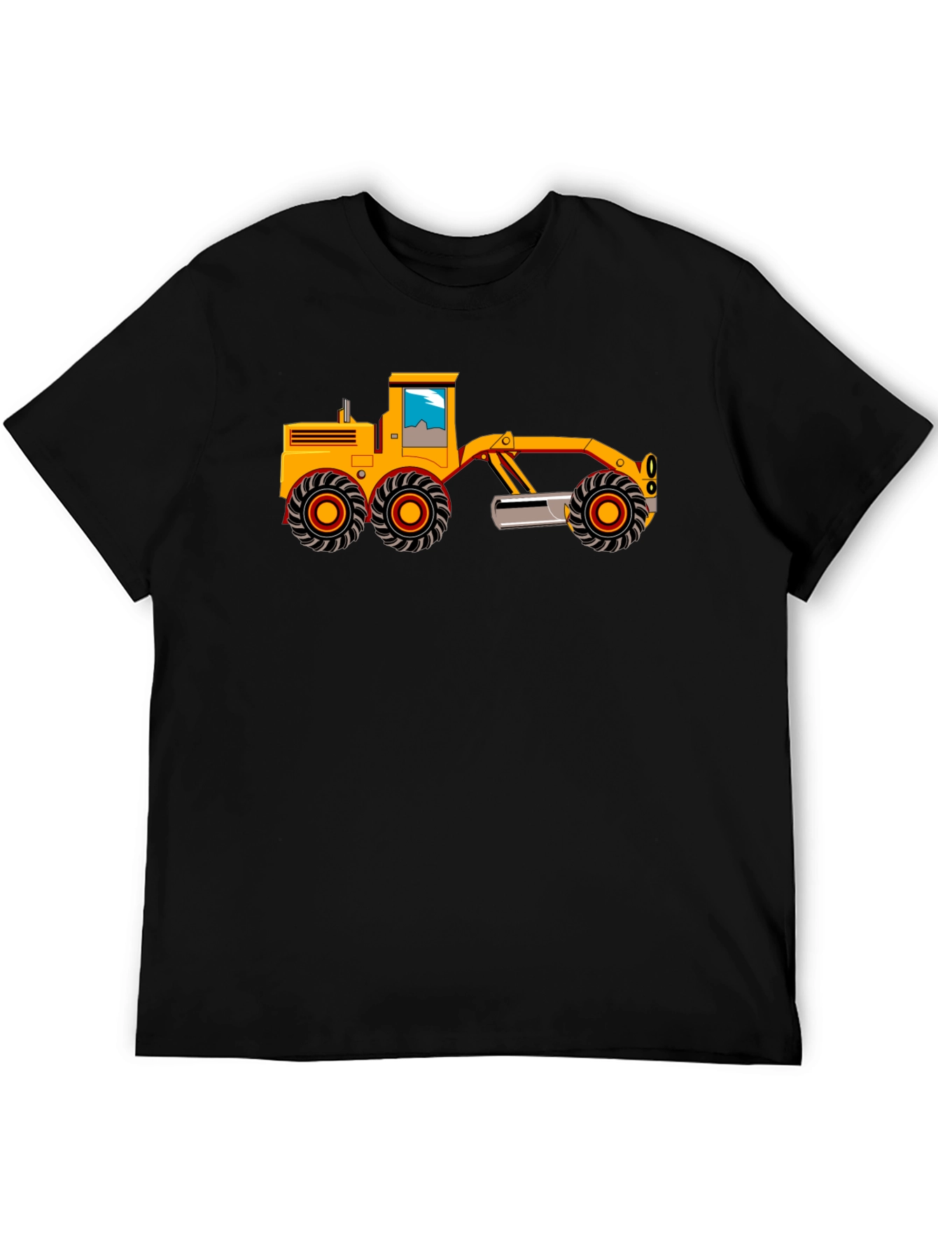 Grader Graphic Tee - Black Cotton T-Shirt