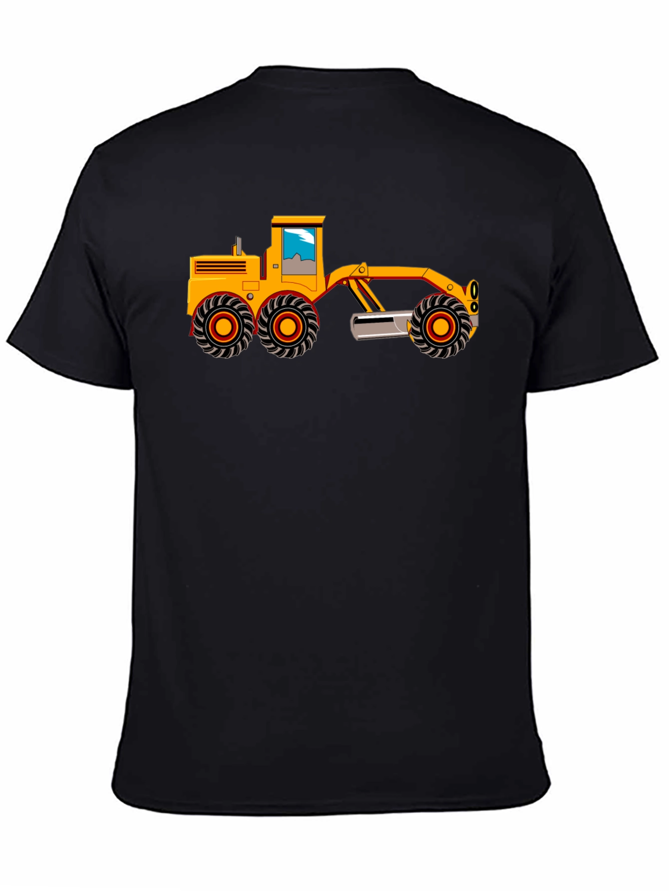 Grader Graphic Tee - Black Cotton T-Shirt