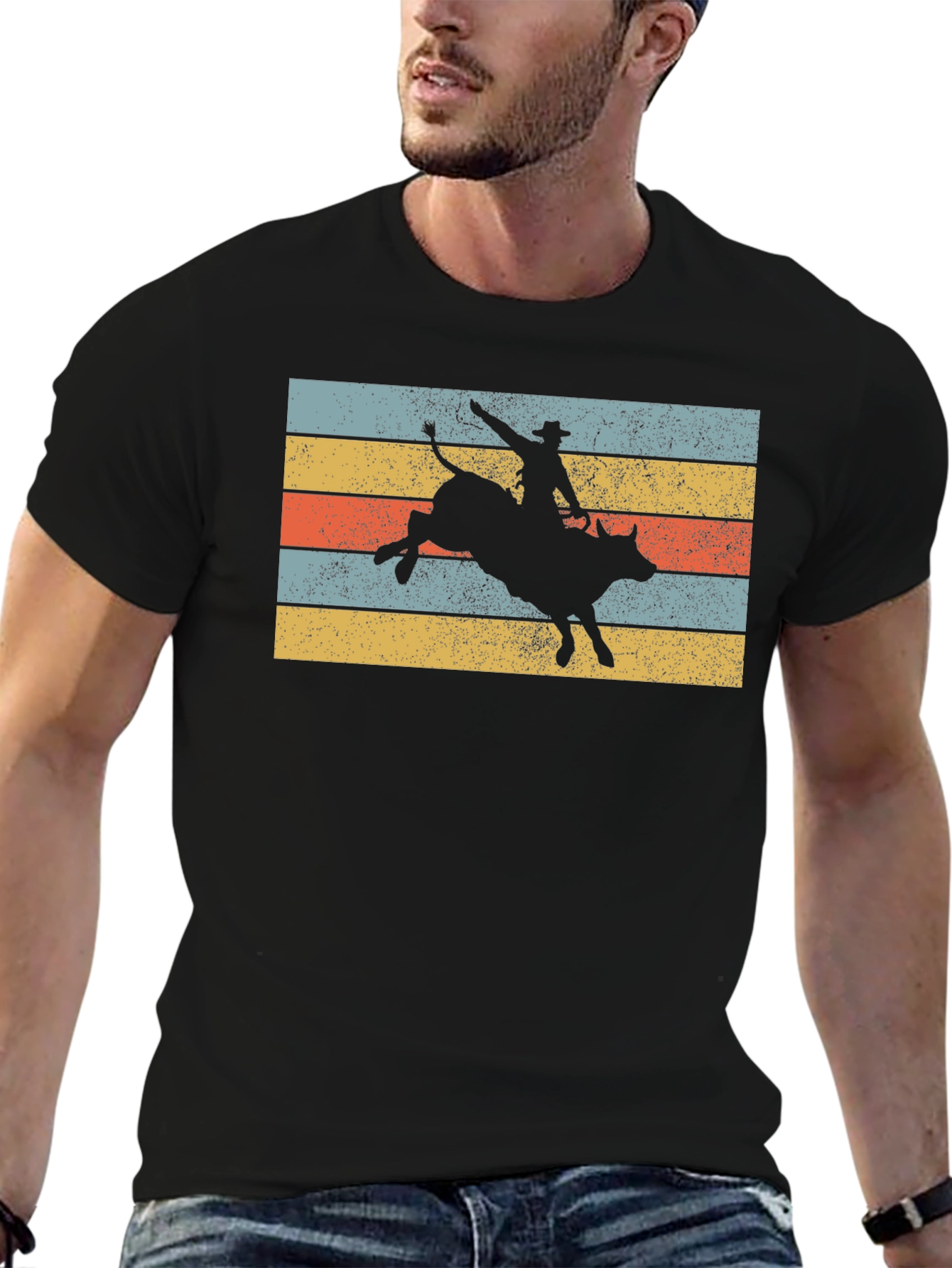 Retro Rodeo Bull Rider T-Shirt