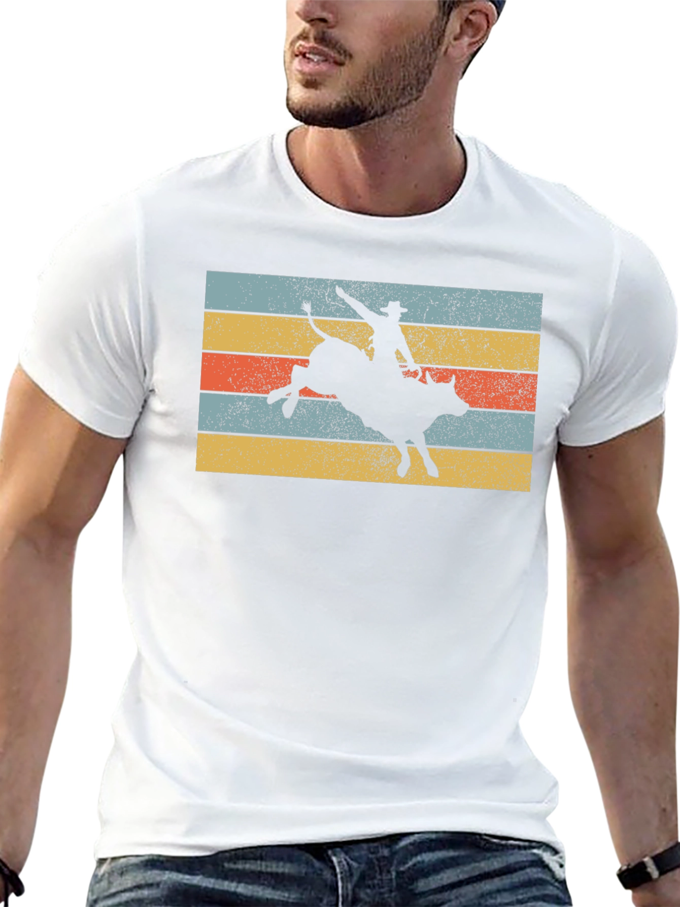 Retro Rodeo Bull Rider T-Shirt